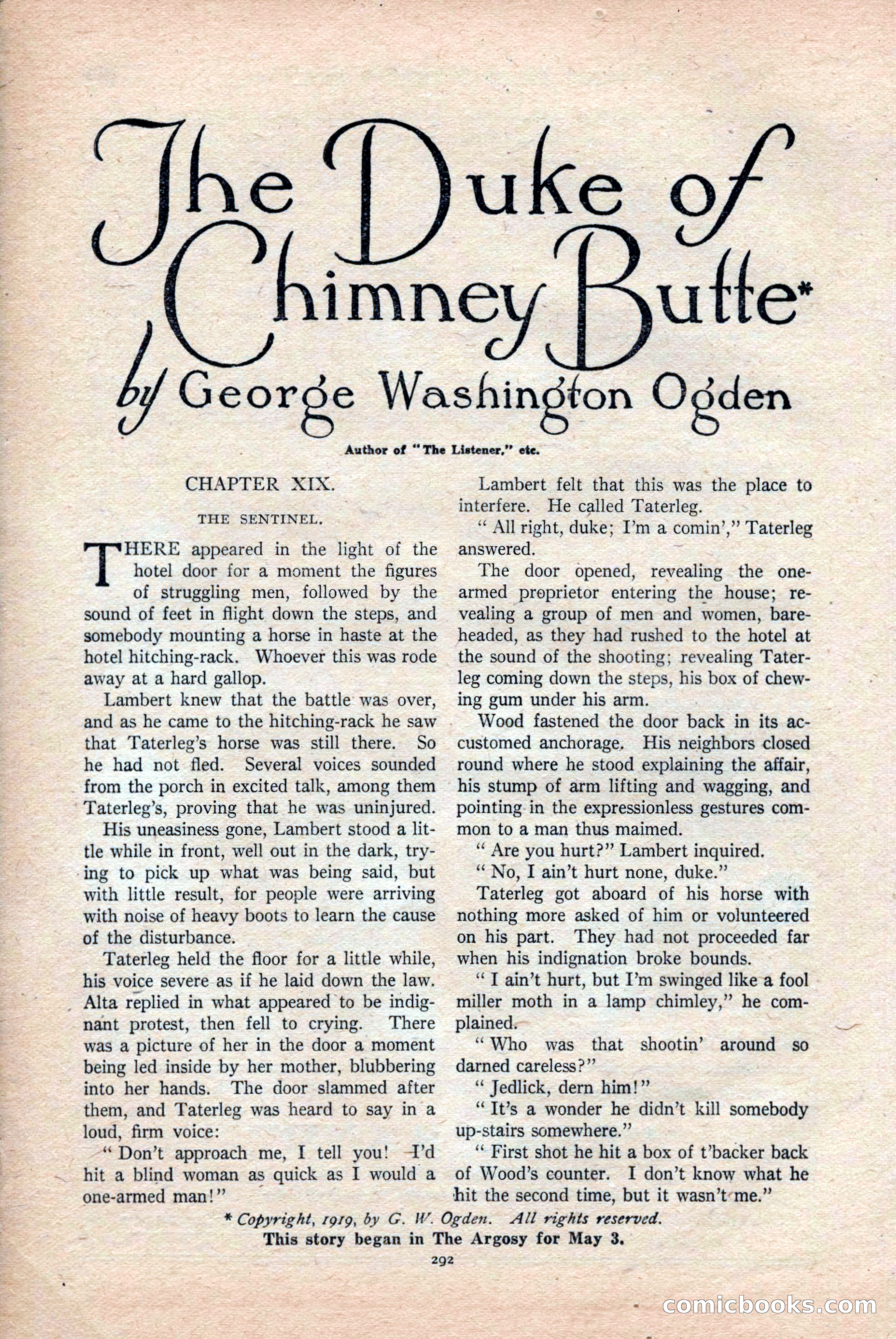 Argosy and Railroad Man's Magazine, Vol. 108 No. 2 — page 126 of 188