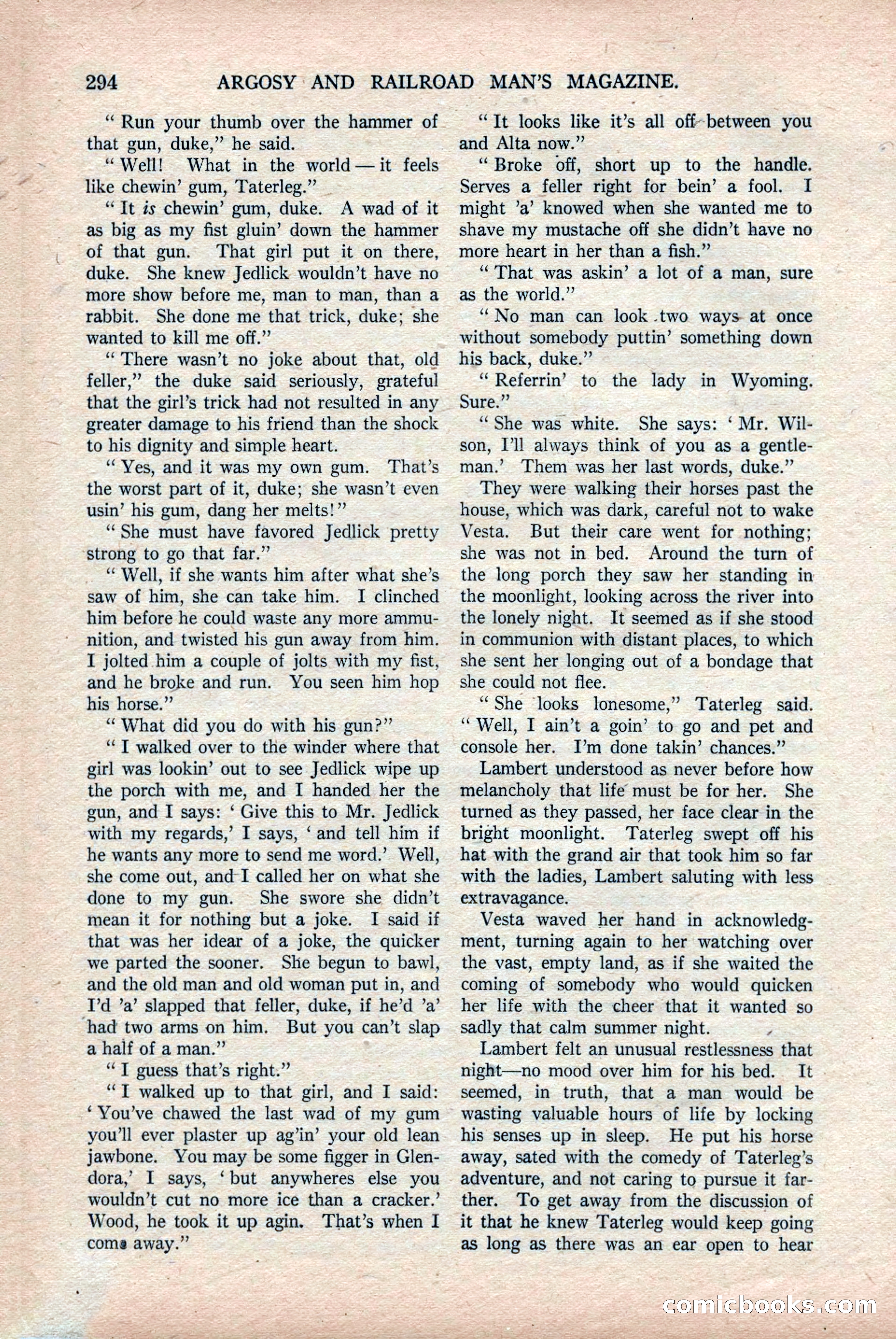 Argosy and Railroad Man's Magazine, Vol. 108 No. 2 — page 128 of 188