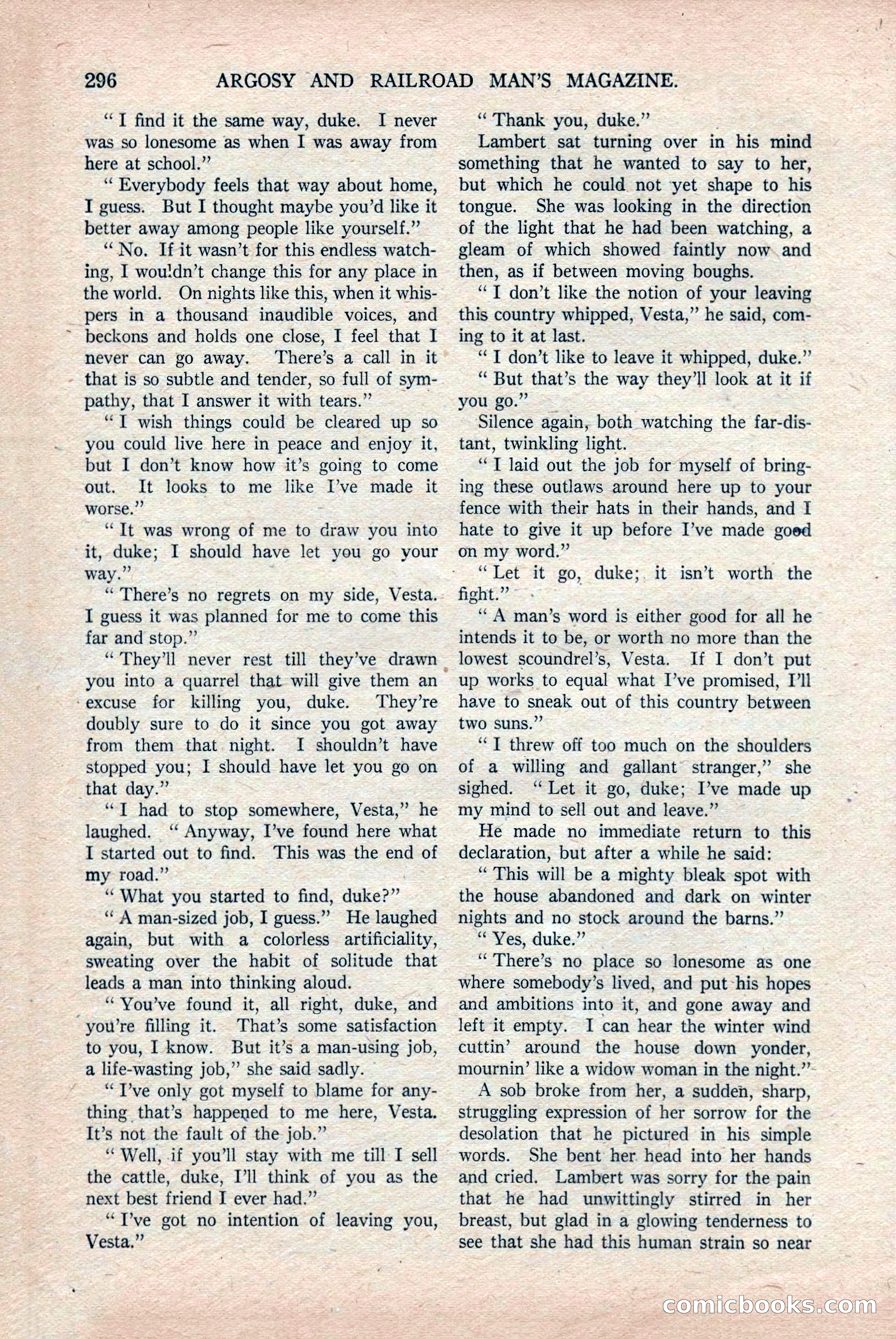 Argosy and Railroad Man's Magazine, Vol. 108 No. 2 — page 130 of 188
