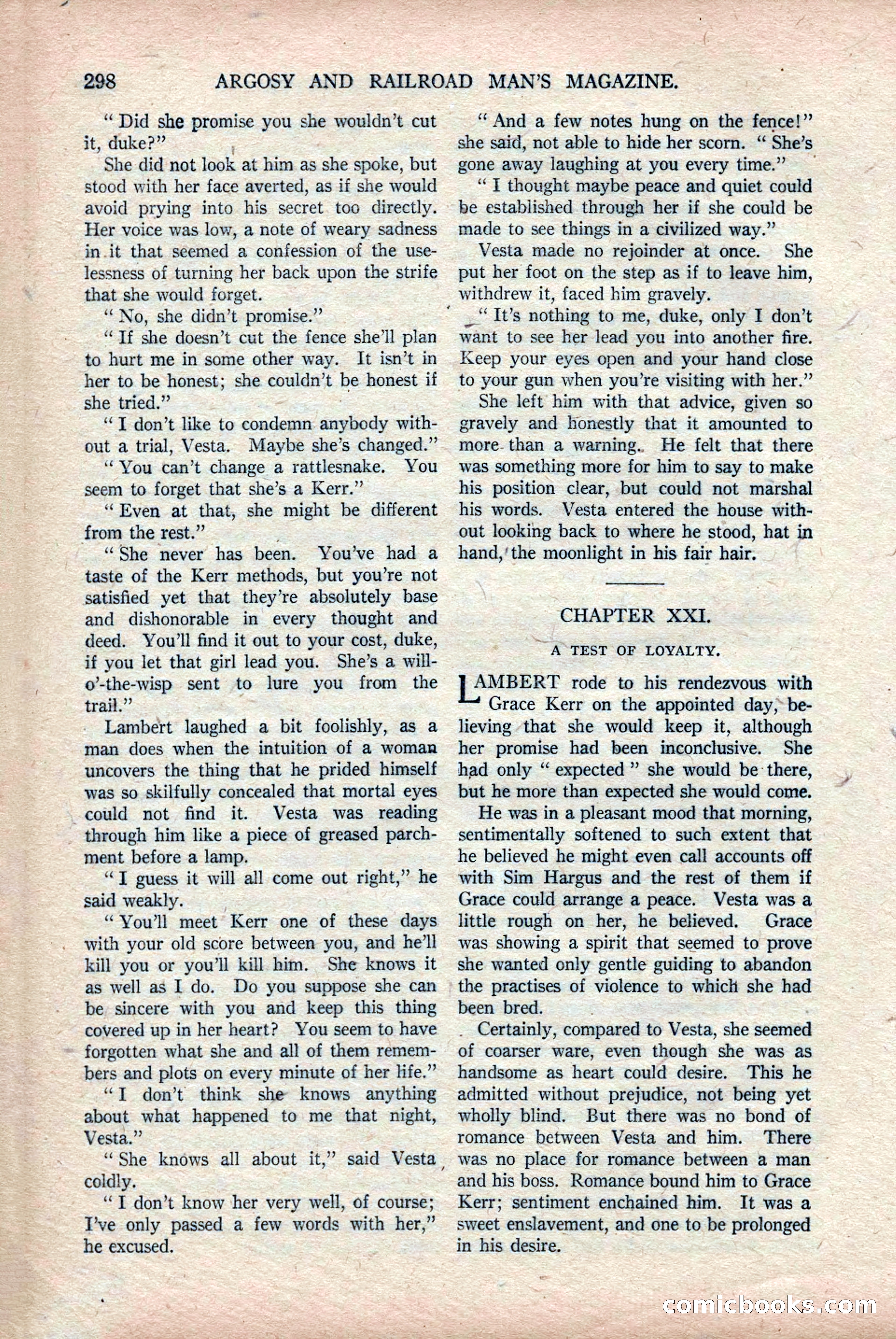 Argosy and Railroad Man's Magazine, Vol. 108 No. 2 — page 132 of 188