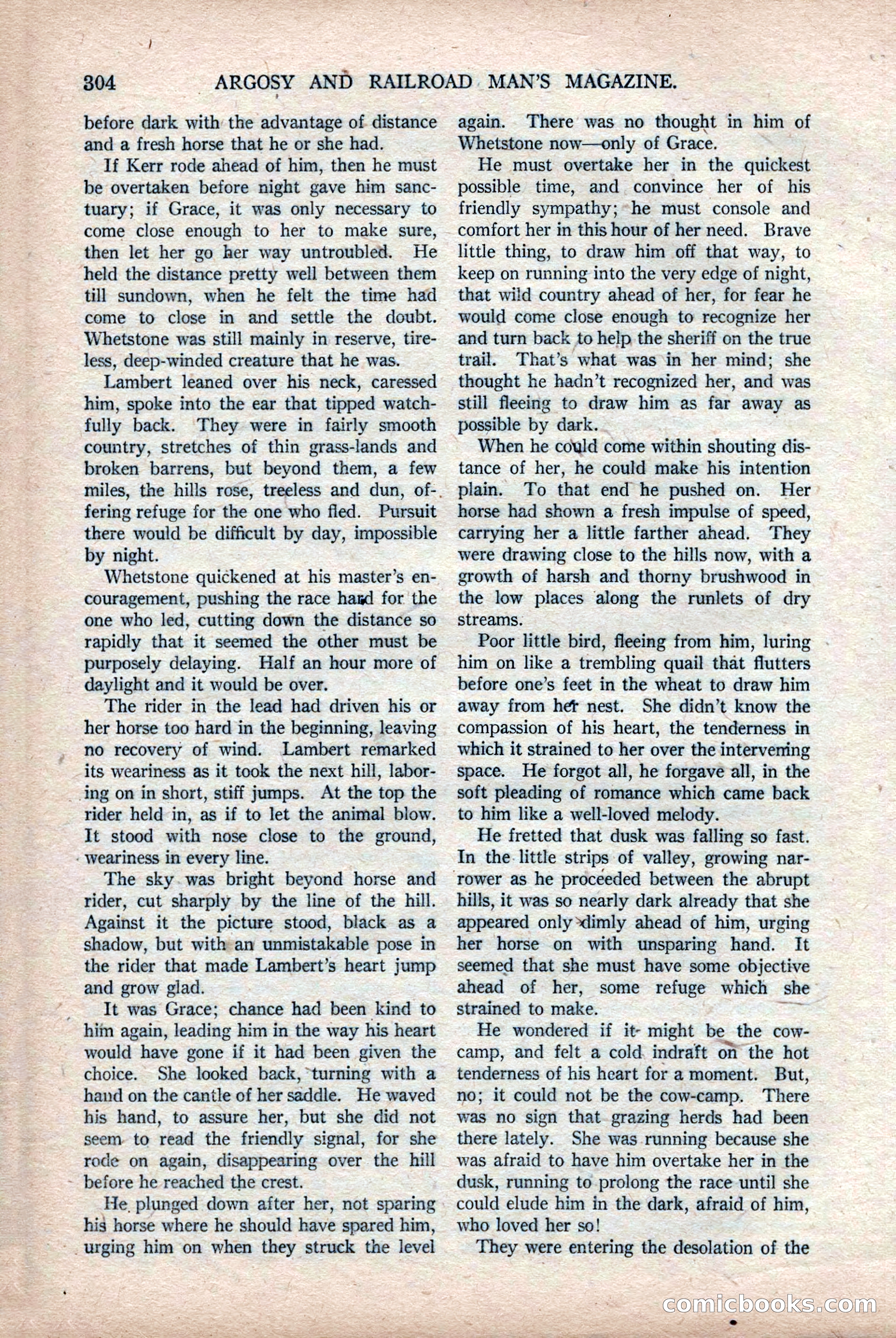 Argosy and Railroad Man's Magazine, Vol. 108 No. 2 — page 138 of 188