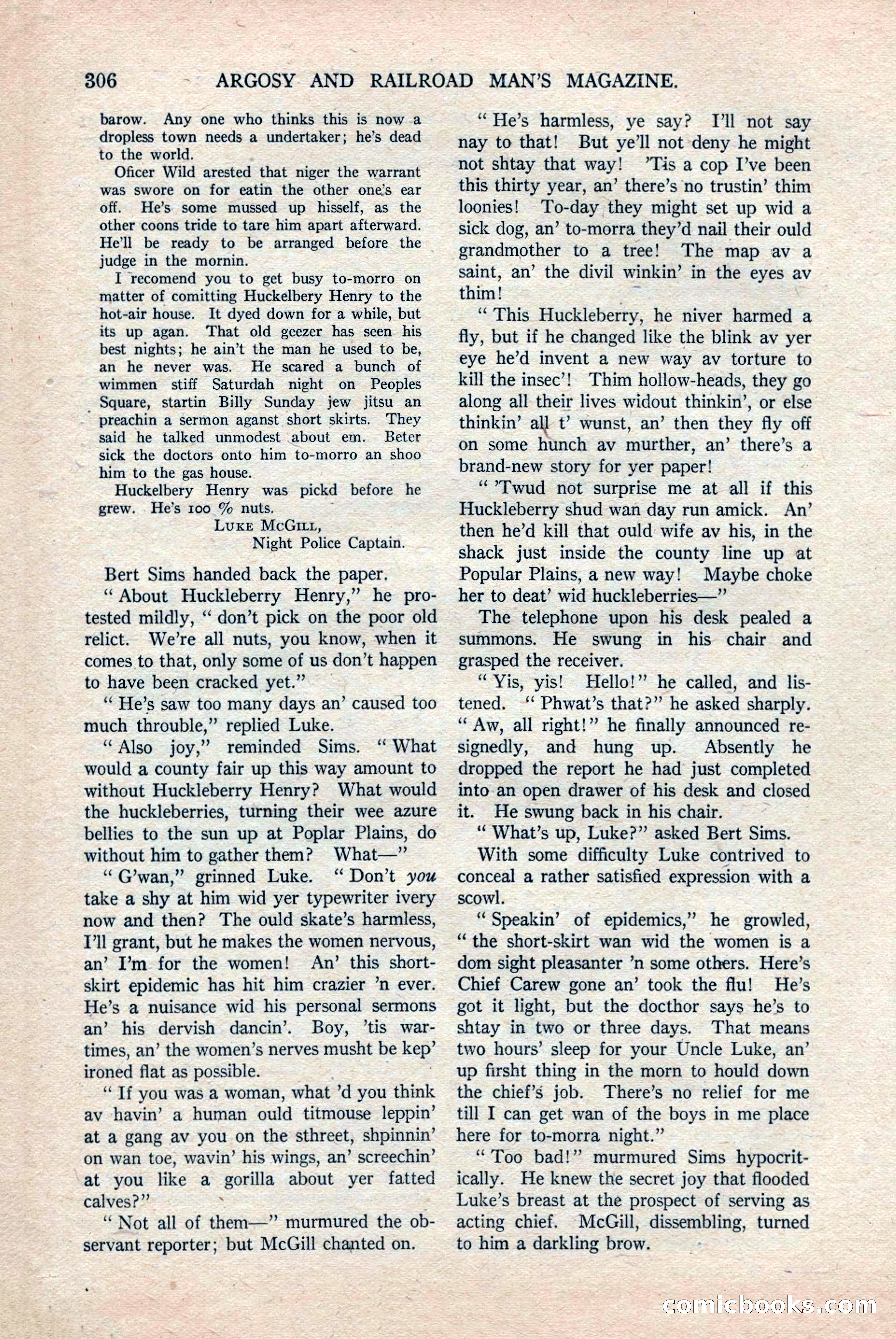 Argosy and Railroad Man's Magazine, Vol. 108 No. 2 — page 140 of 188