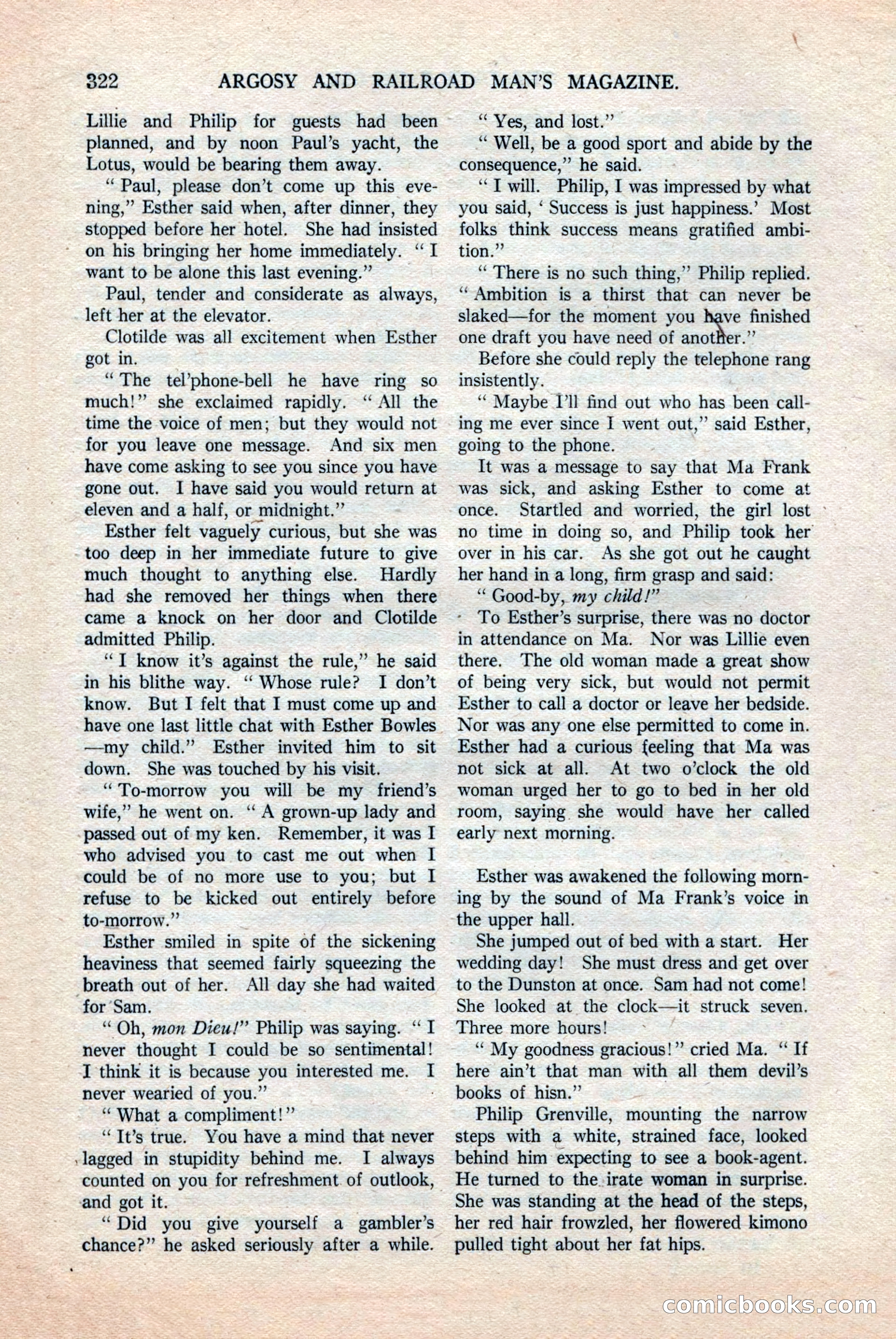 Argosy and Railroad Man's Magazine, Vol. 108 No. 2 — page 156 of 188