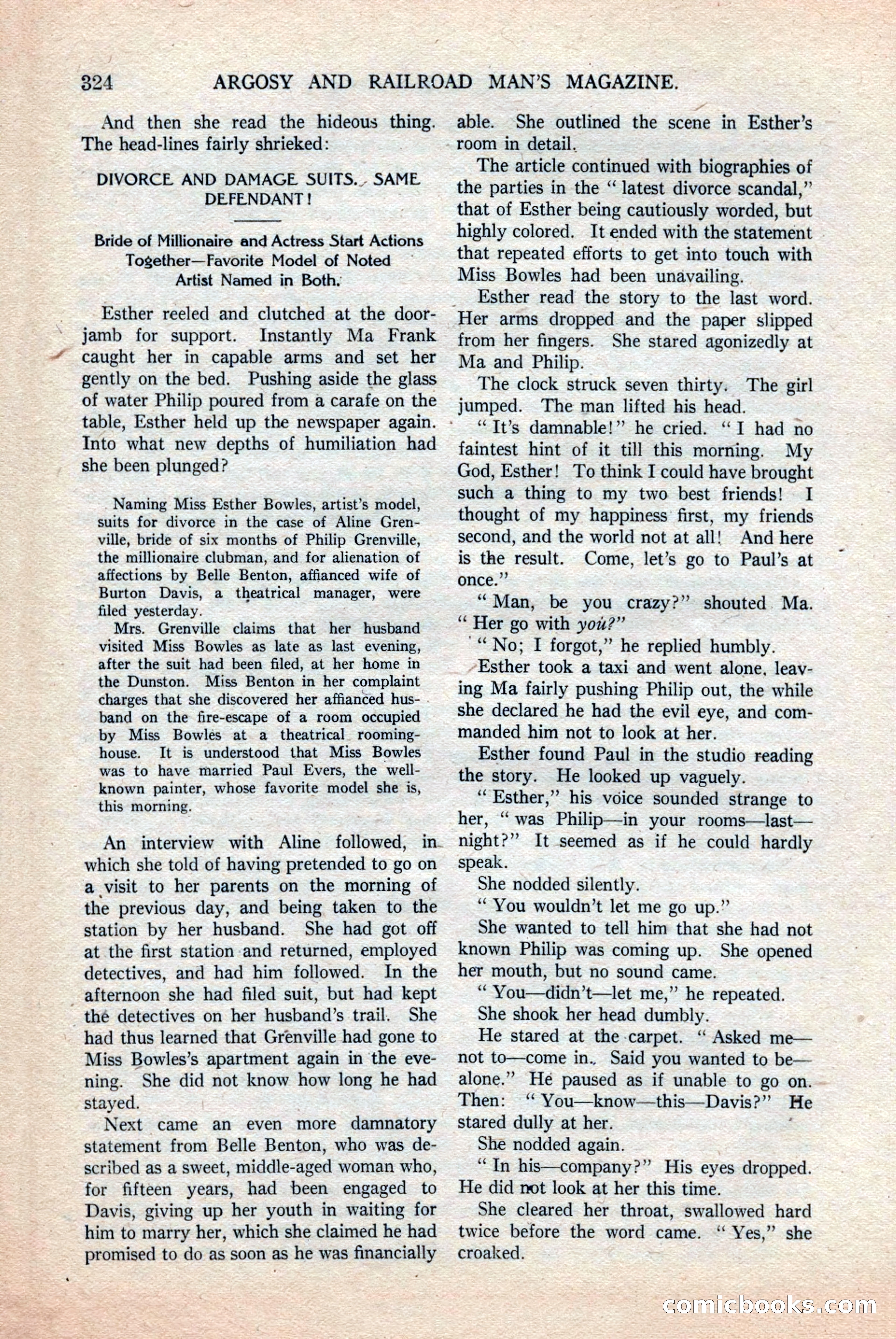 Argosy and Railroad Man's Magazine, Vol. 108 No. 2 — page 158 of 188