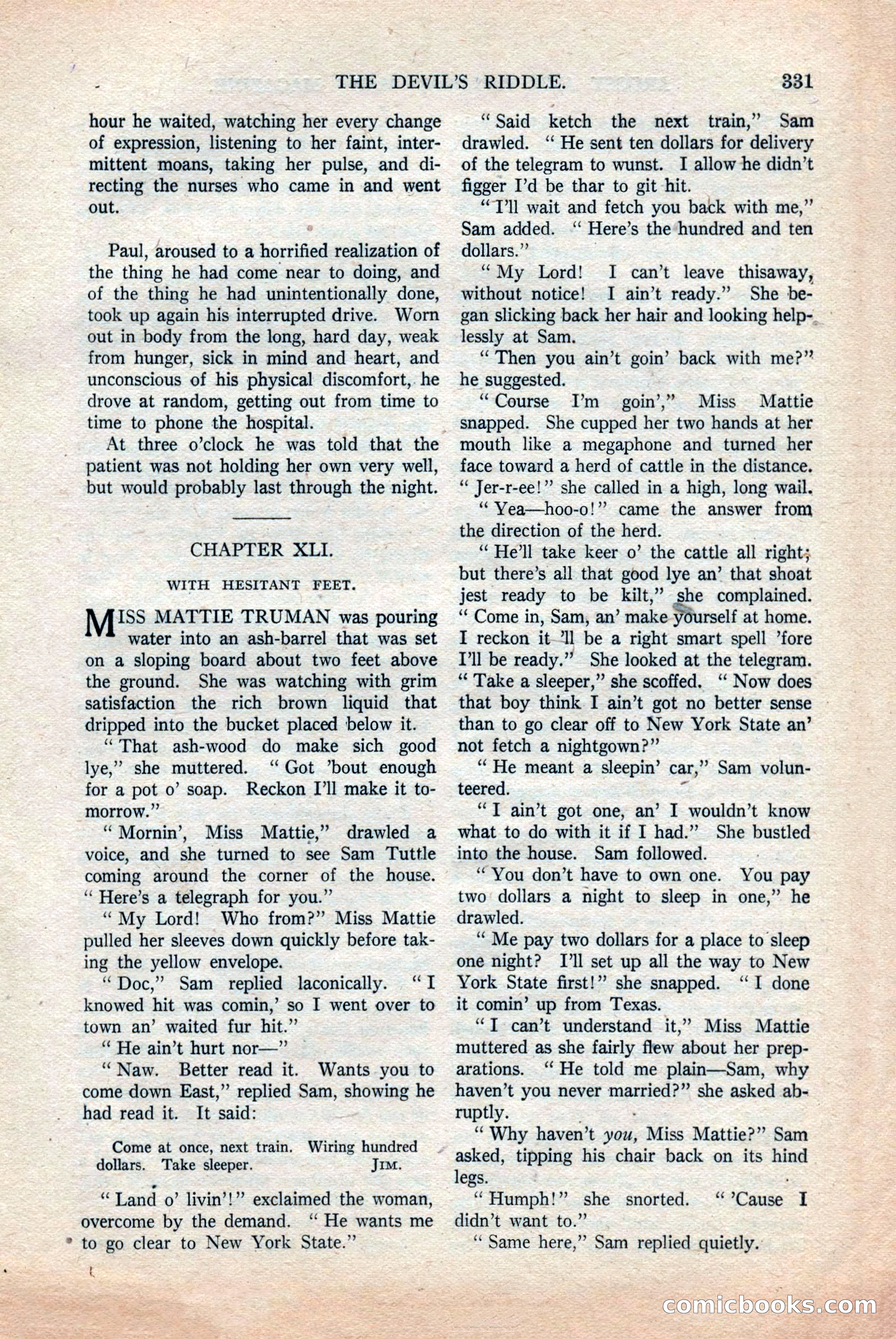Argosy and Railroad Man's Magazine, Vol. 108 No. 2 — page 165 of 188