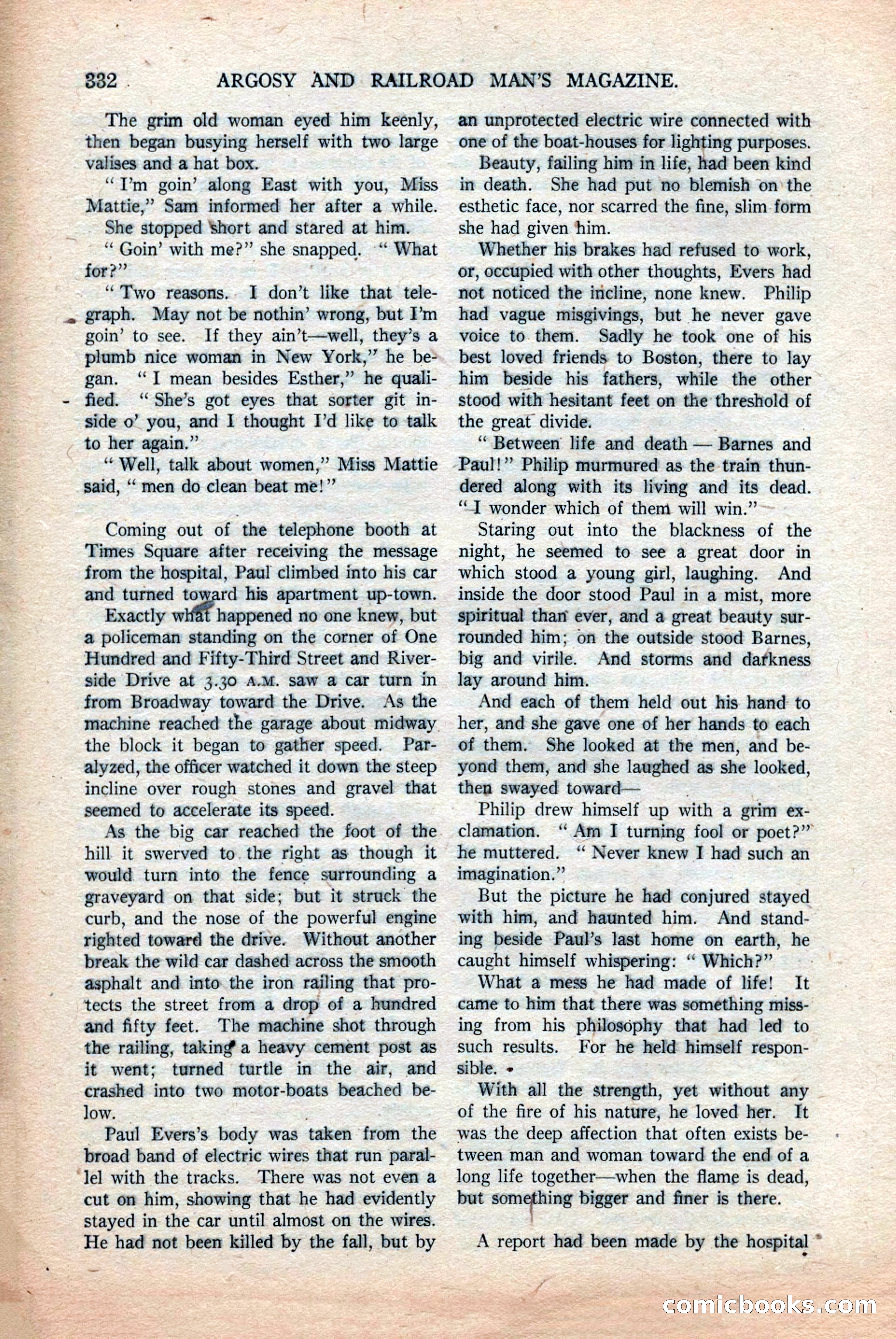Argosy and Railroad Man's Magazine, Vol. 108 No. 2 — page 166 of 188