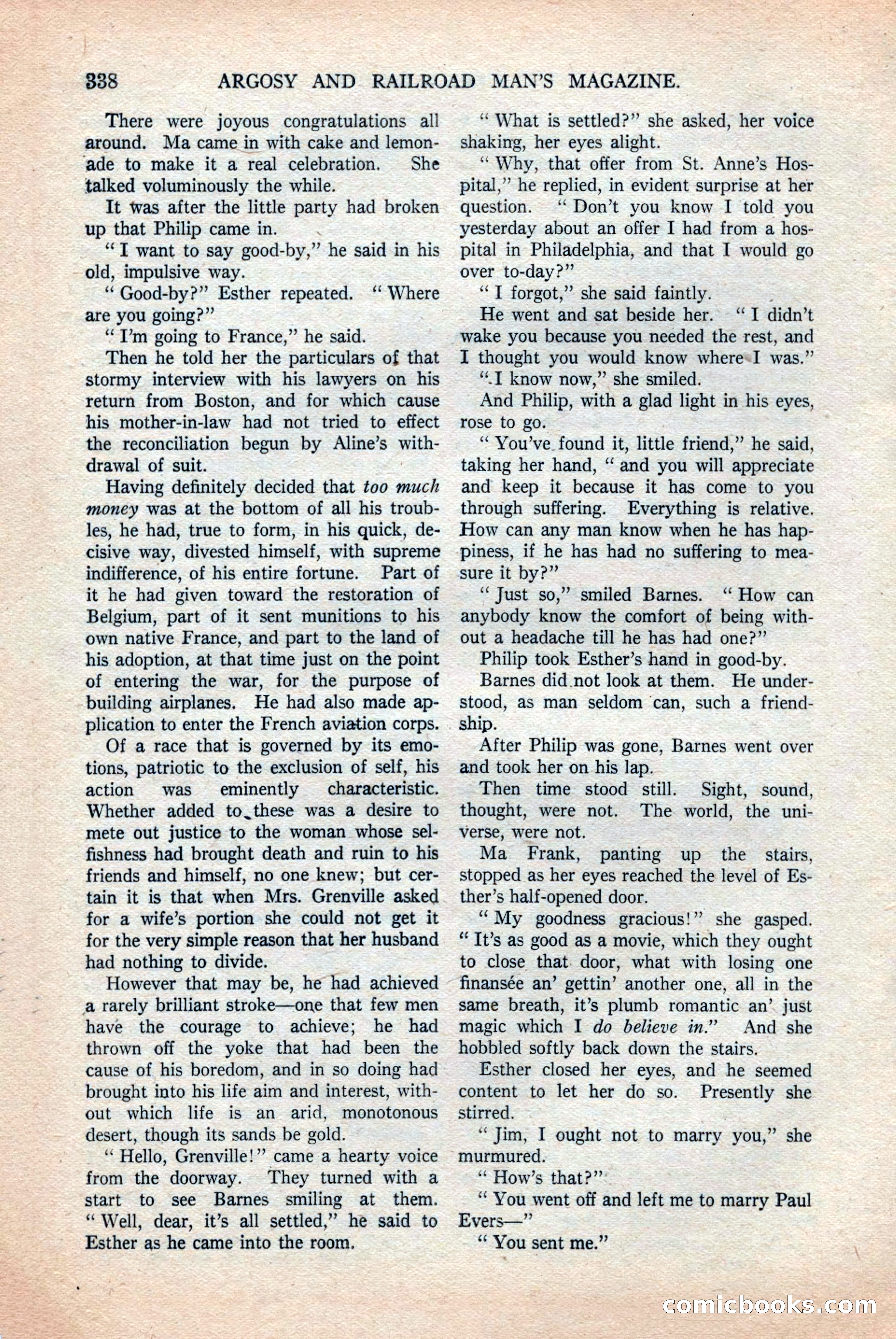 Argosy and Railroad Man's Magazine, Vol. 108 No. 2 — page 172 of 188