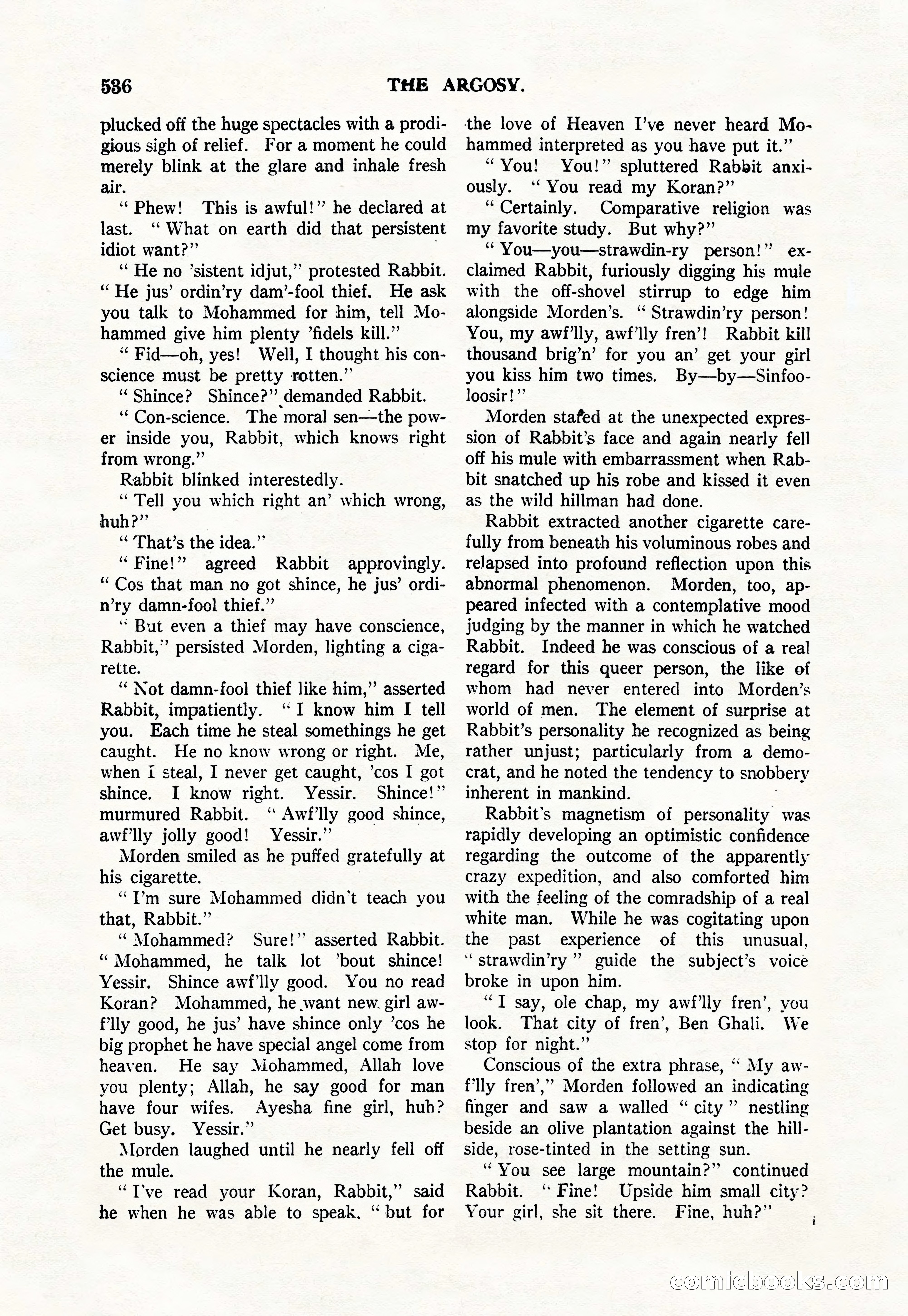 Argosy — "Through Rabat's Eyes" — page 18 of 192
