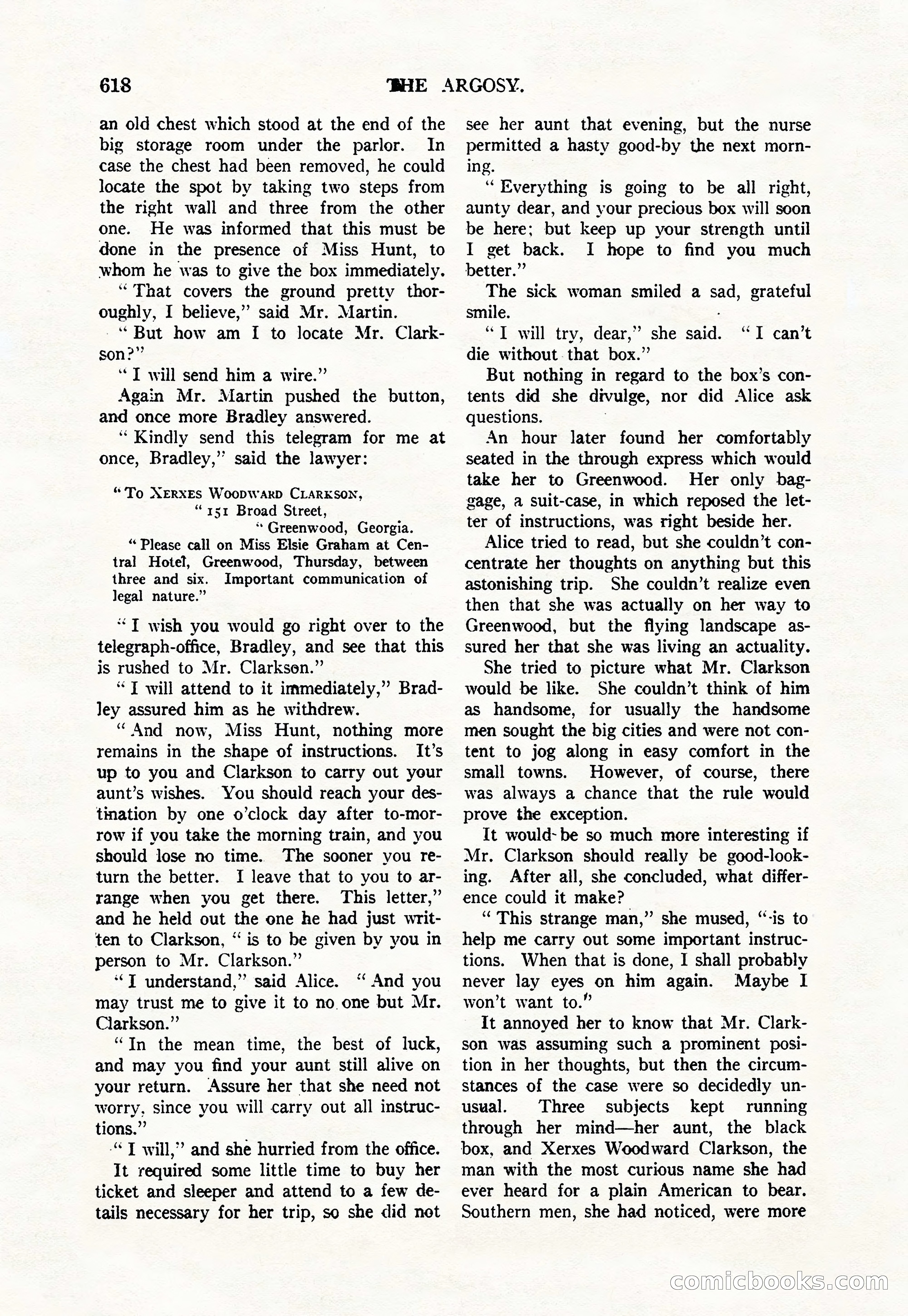 Argosy — "Through Rabat's Eyes" — page 100 of 192
