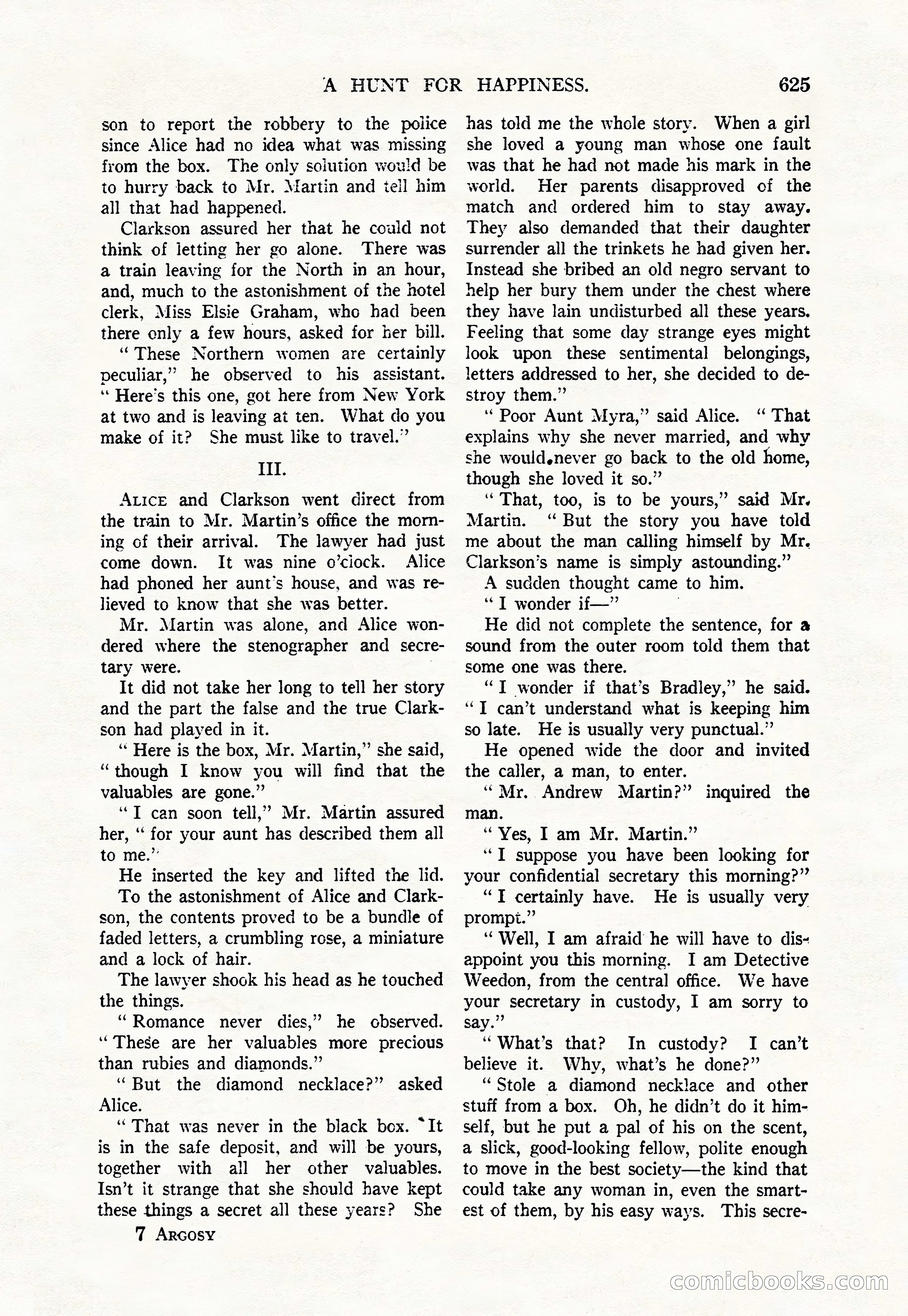 Argosy — "Through Rabat's Eyes" — page 107 of 192