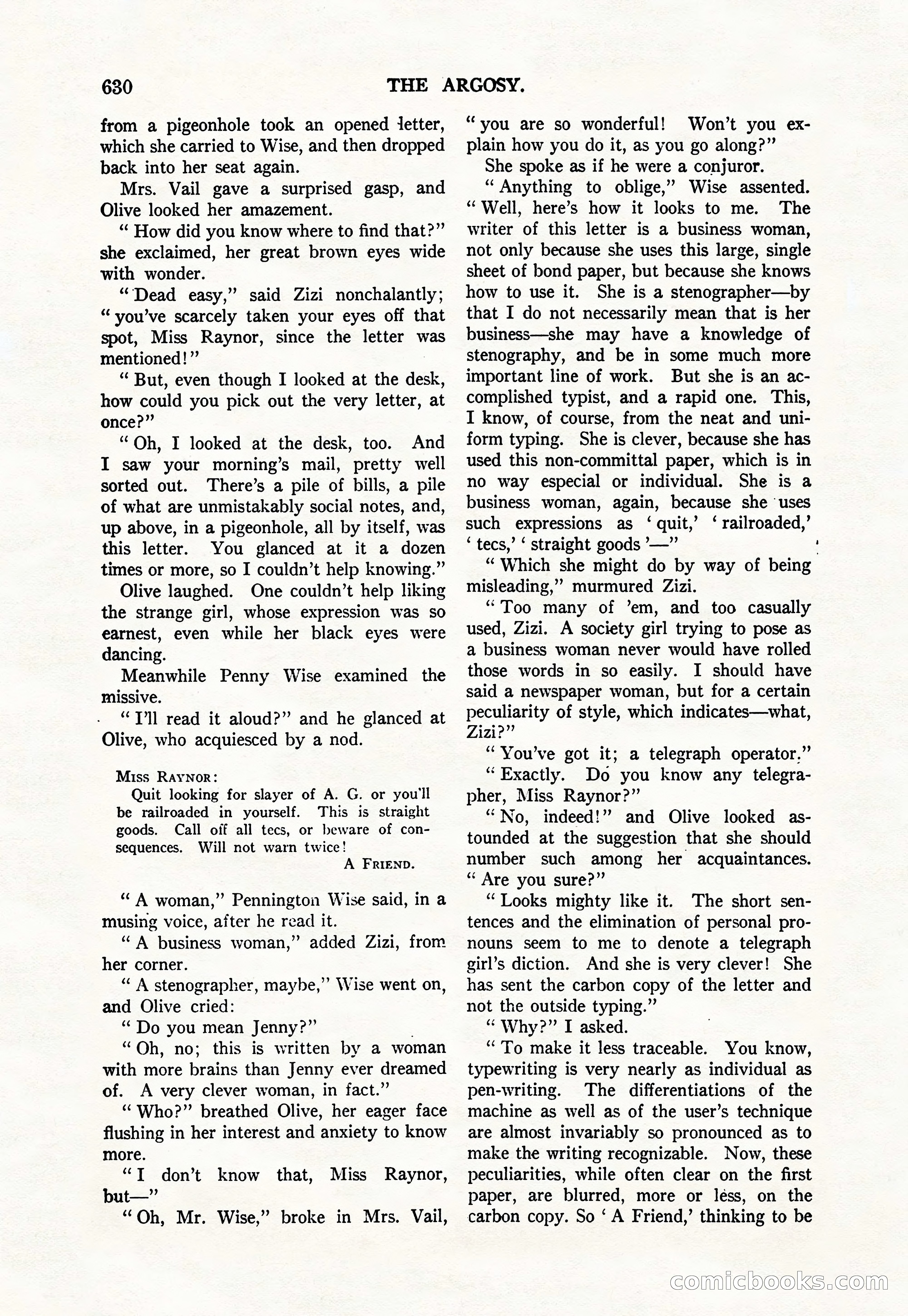 Argosy — "Through Rabat's Eyes" — page 112 of 192