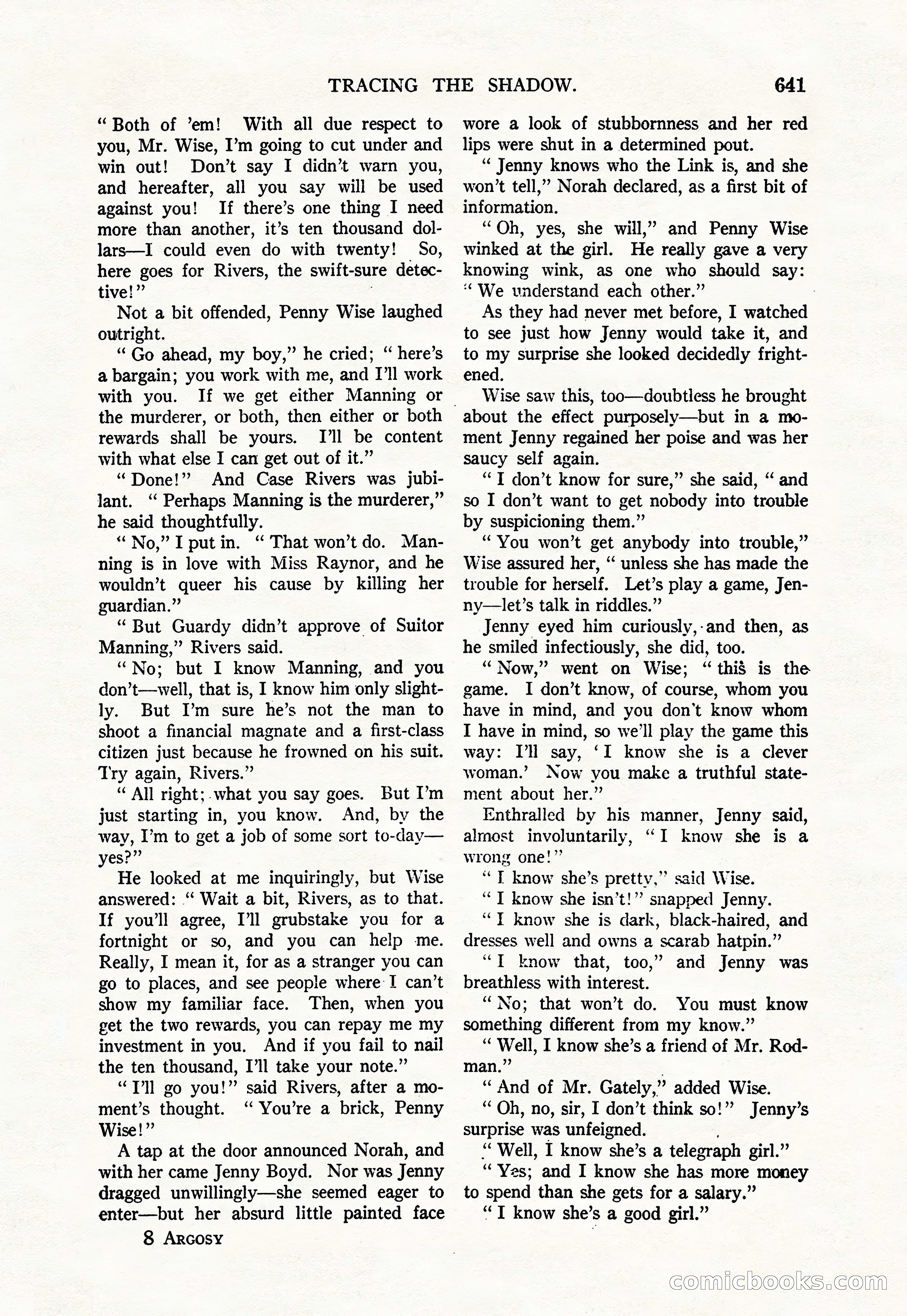 Argosy — "Through Rabat's Eyes" — page 123 of 192