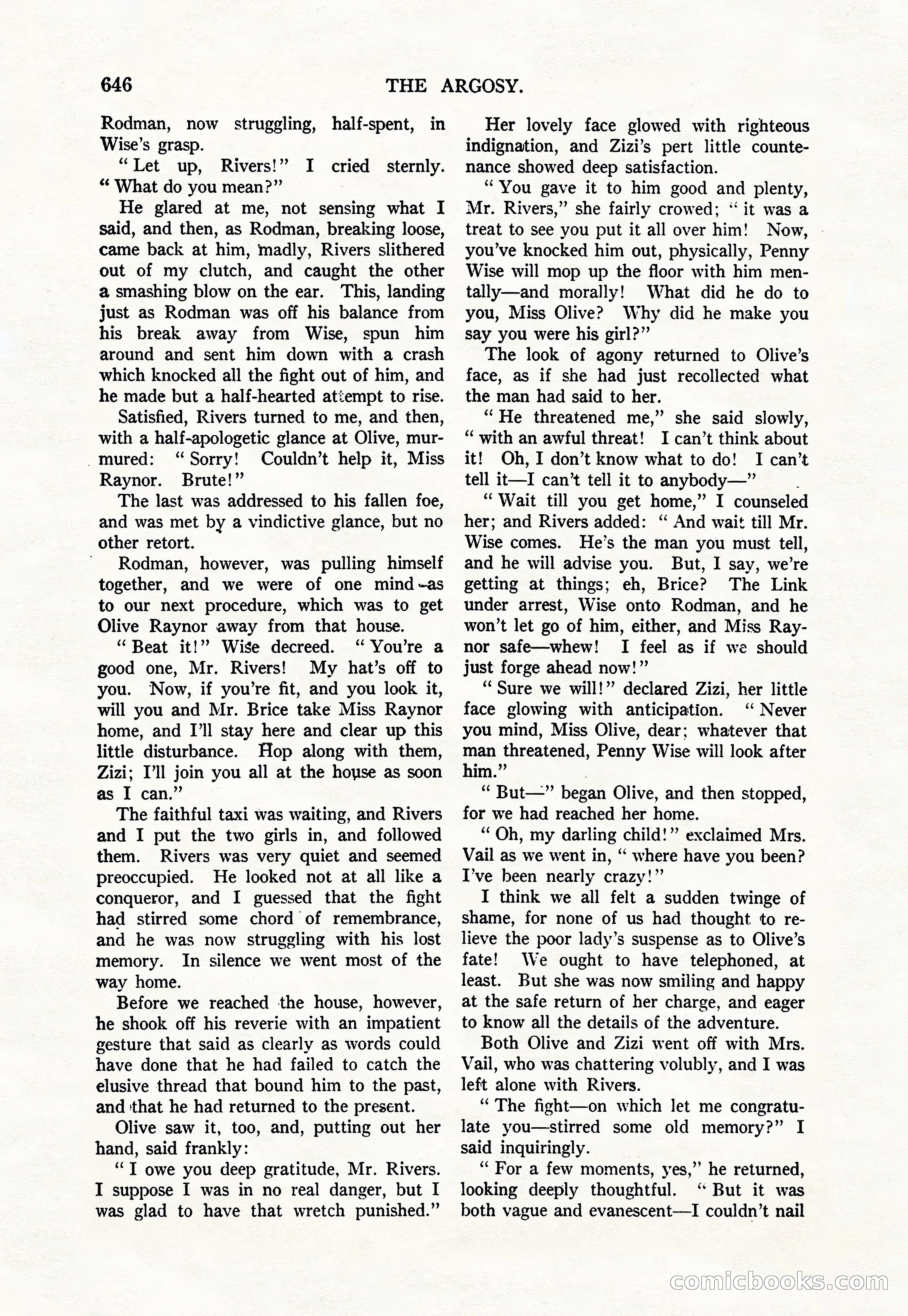 Argosy — "Through Rabat's Eyes" — page 128 of 192