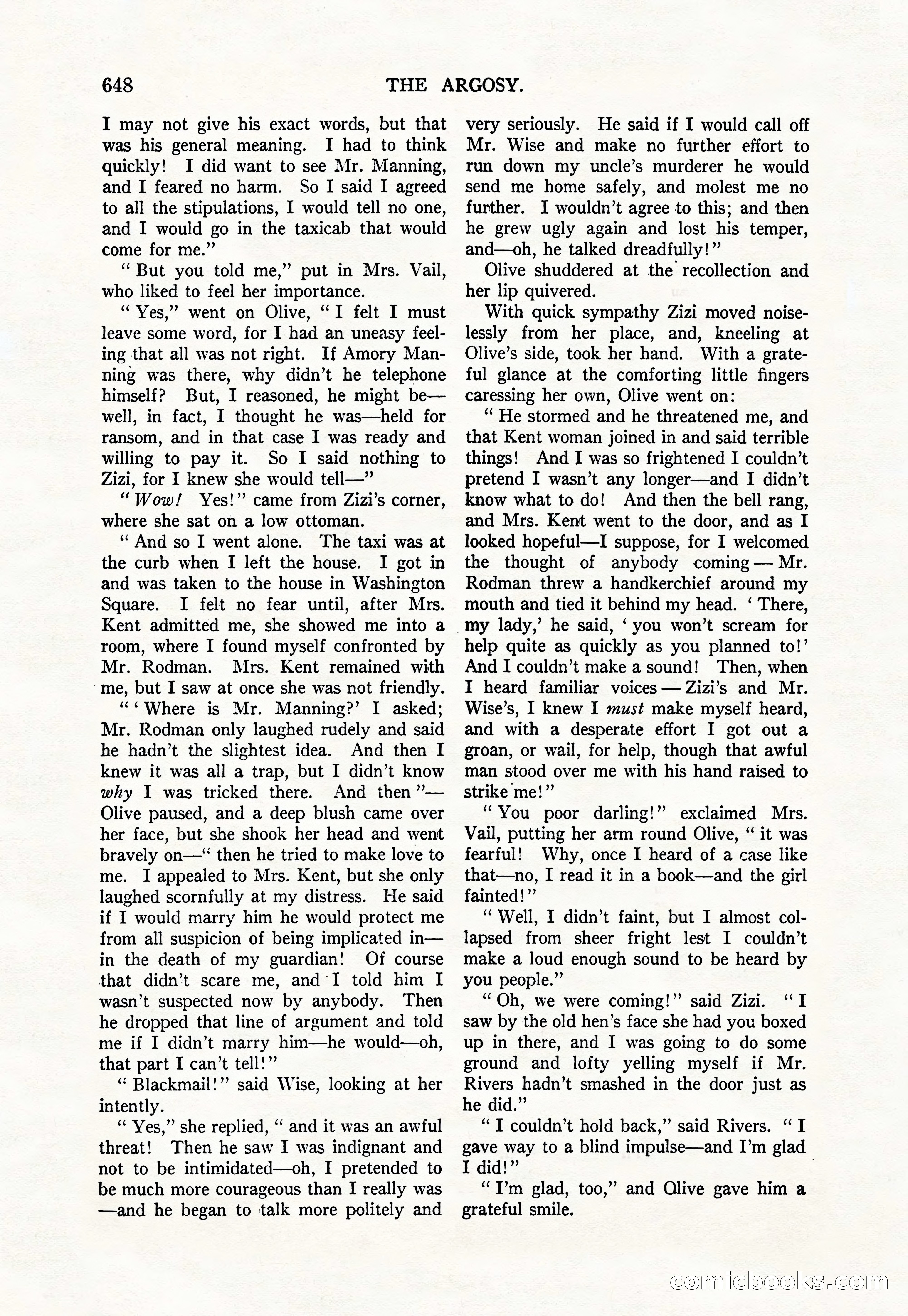 Argosy — "Through Rabat's Eyes" — page 130 of 192