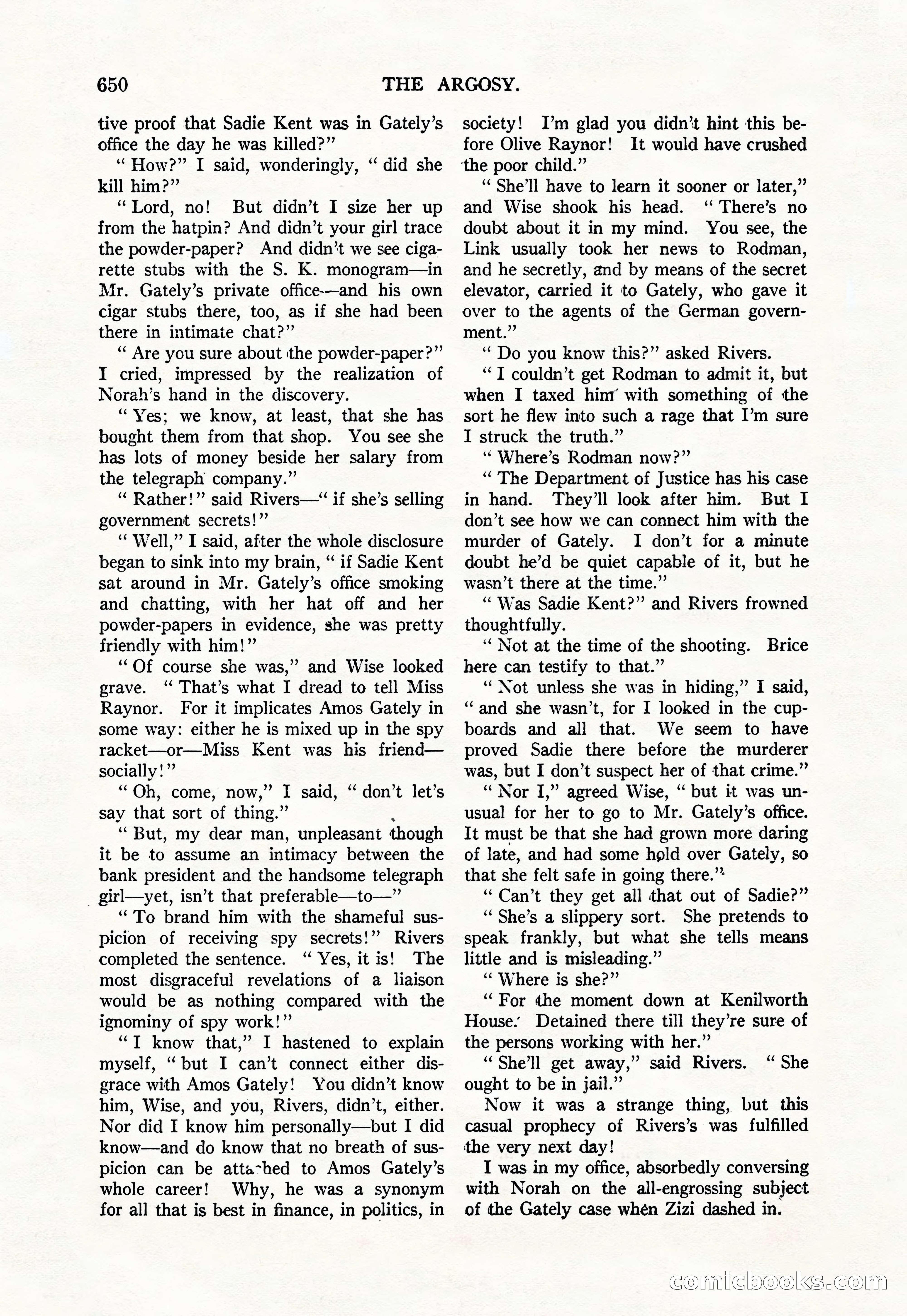 Argosy — "Through Rabat's Eyes" — page 132 of 192