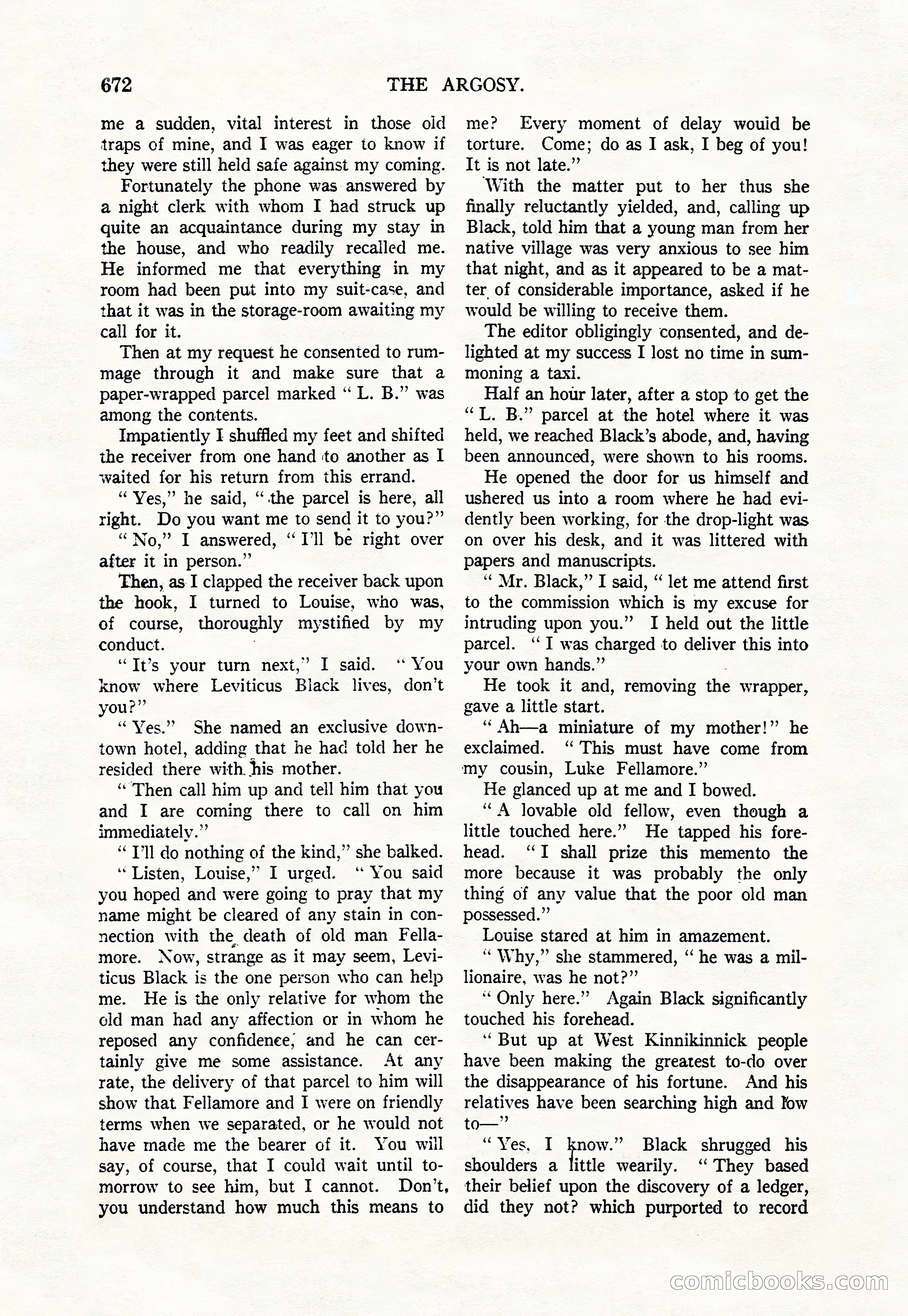 Argosy — "Through Rabat's Eyes" — page 154 of 192