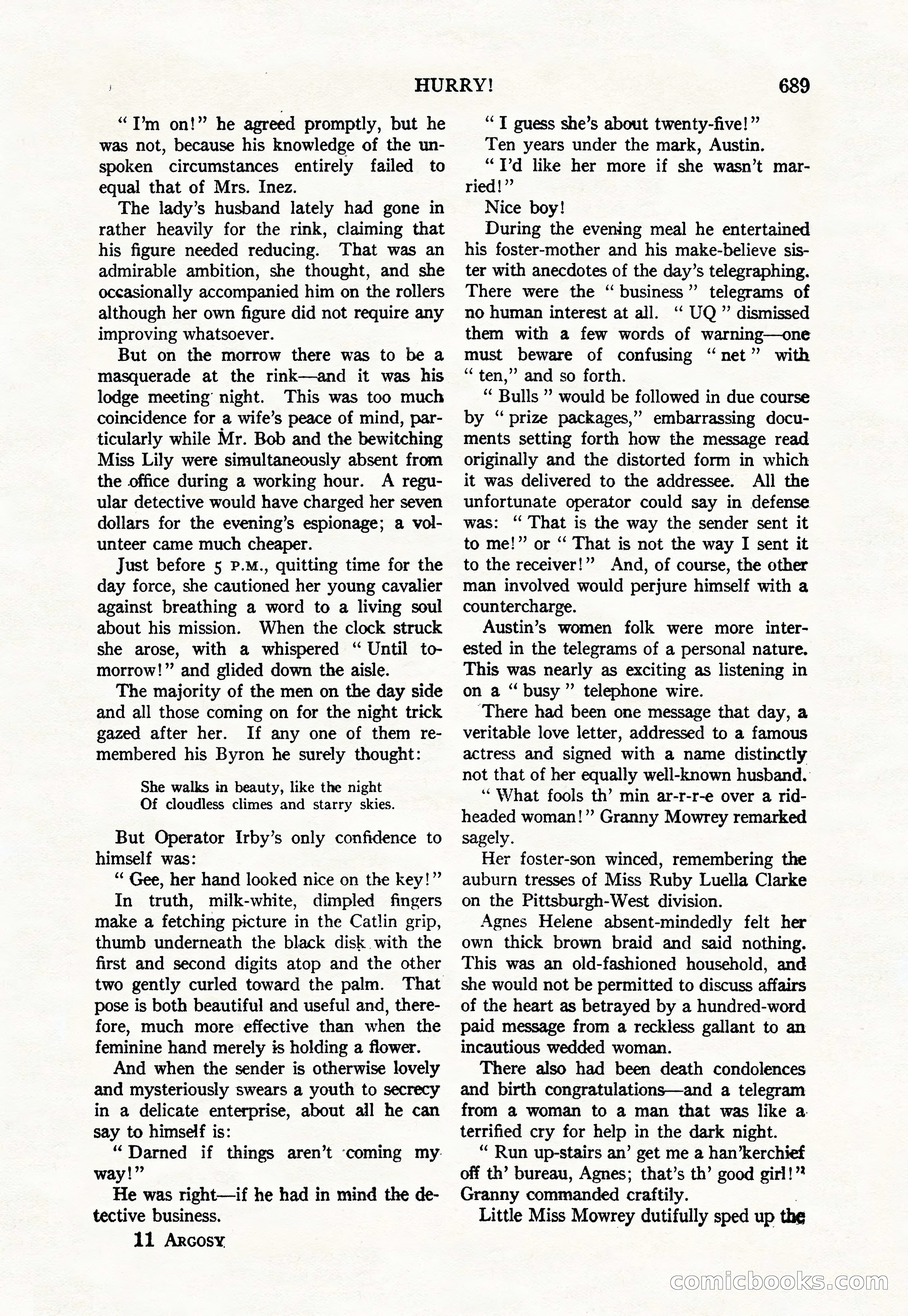 Argosy — "Through Rabat's Eyes" — page 171 of 192