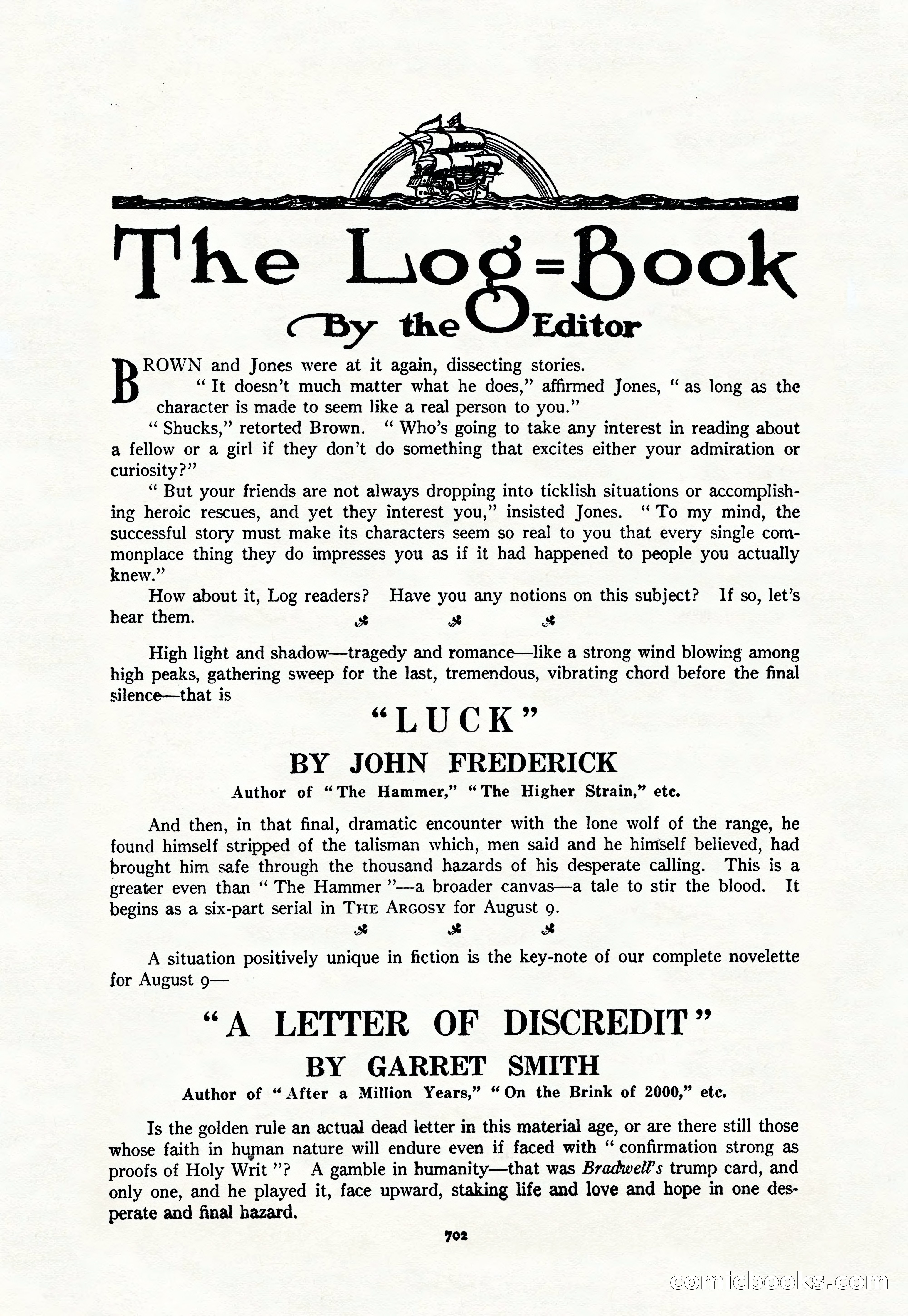Argosy — "Through Rabat's Eyes" — page 184 of 192