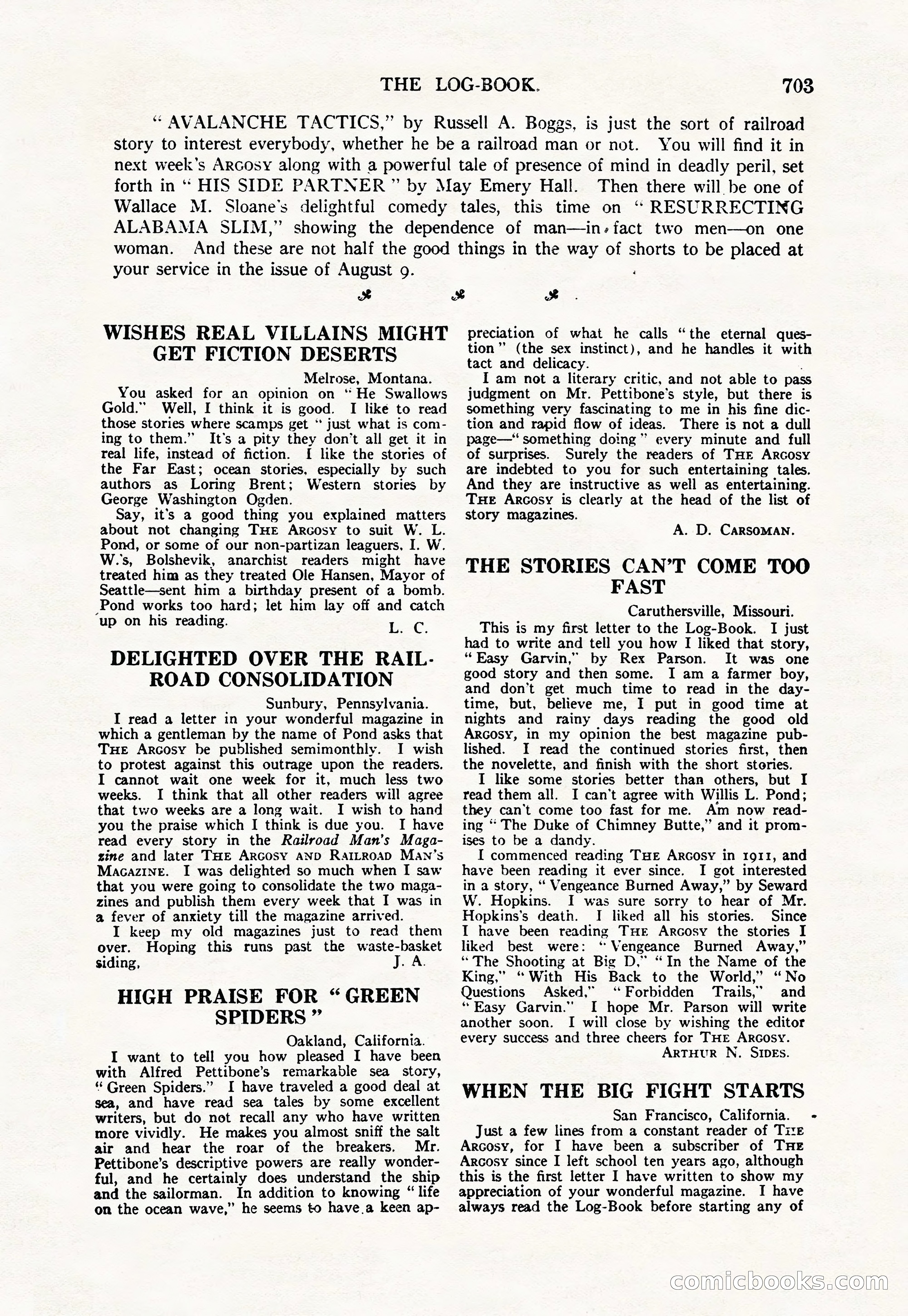Argosy — "Through Rabat's Eyes" — page 185 of 192