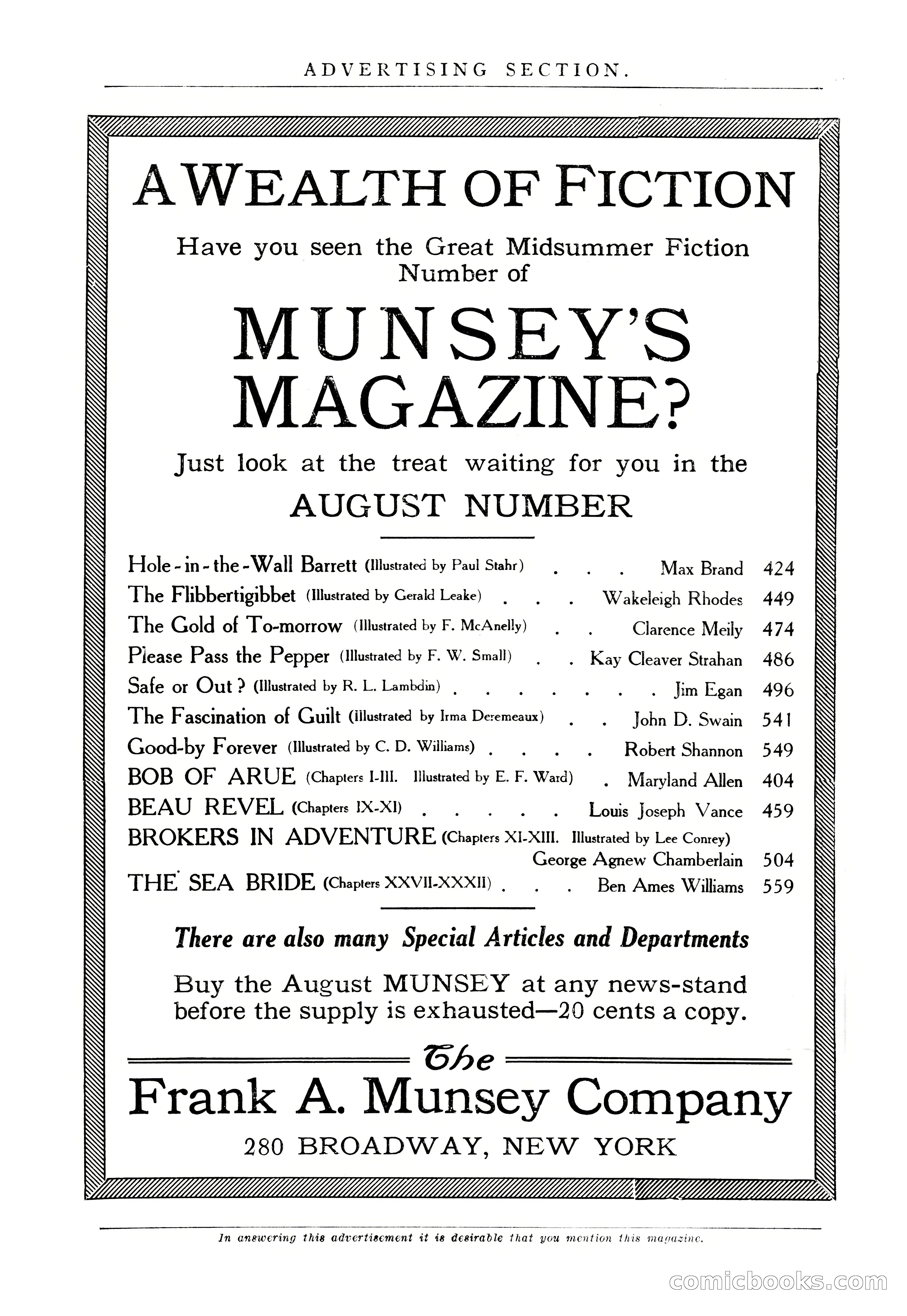 Argosy — "Through Rabat's Eyes" — page 190 of 192