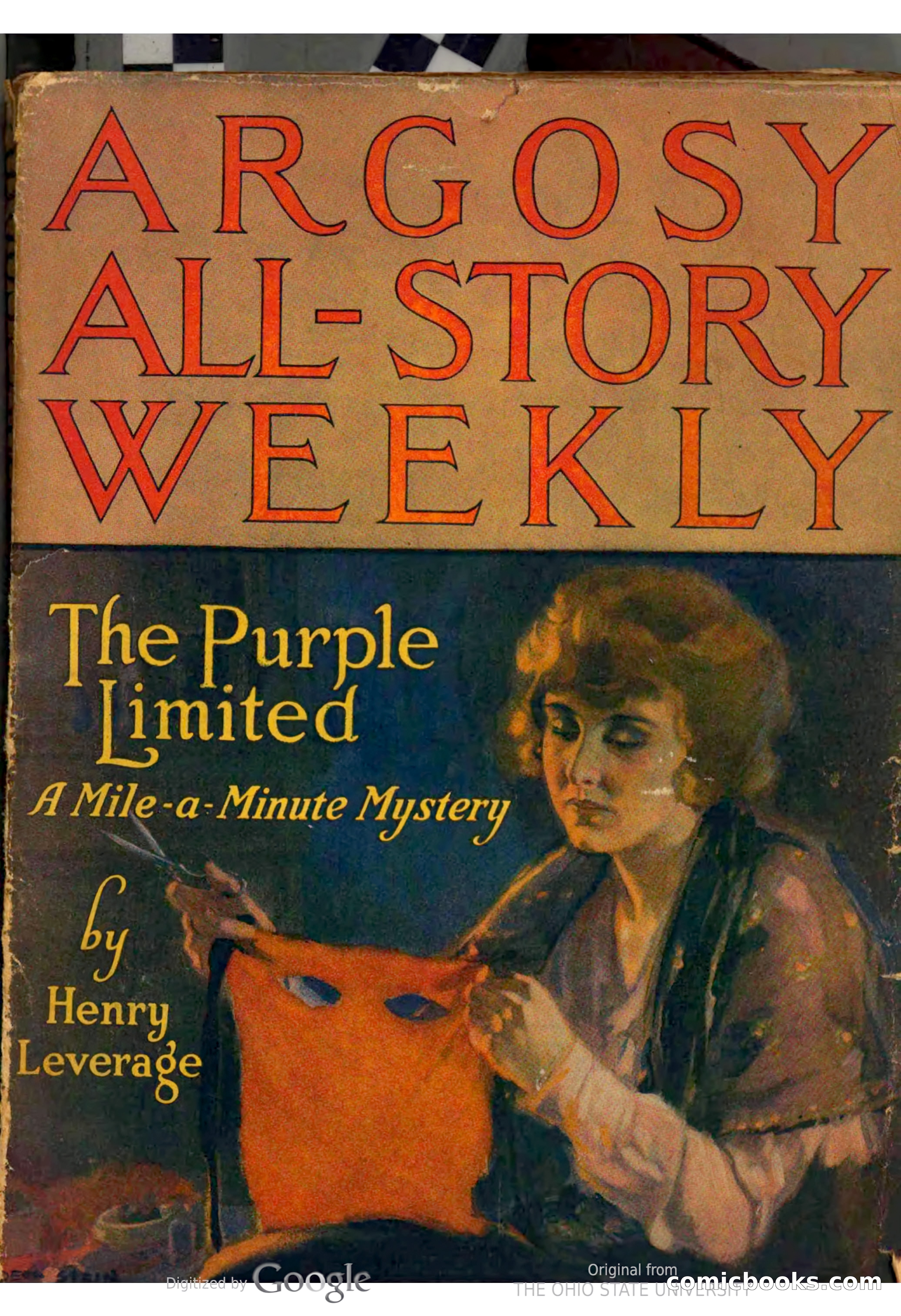 Argosy All-Story Weekly — "The Purple Limited" — page 1 of 208