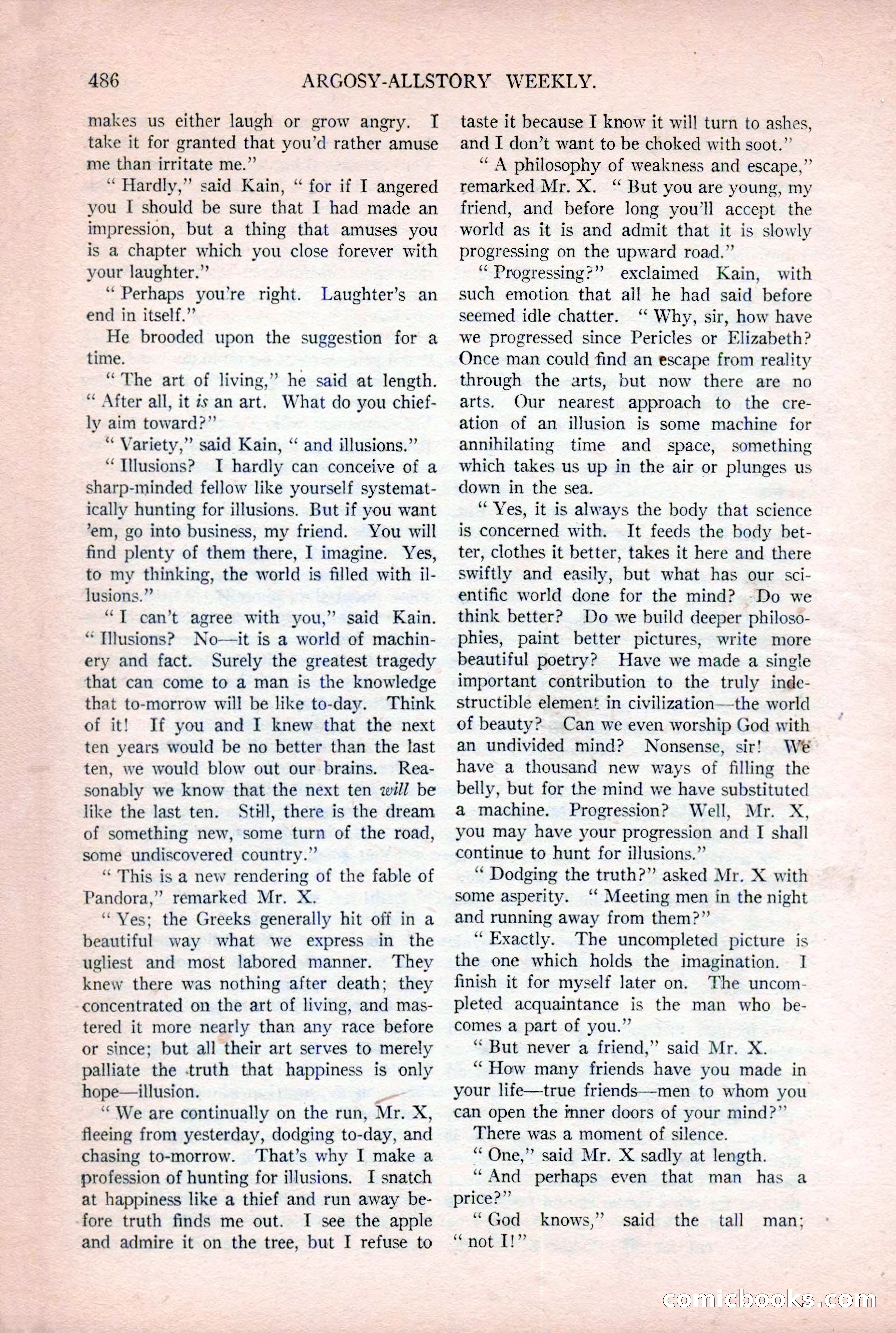 Argosy All-Story Weekly, December 2, 1922 — page 16 of 176