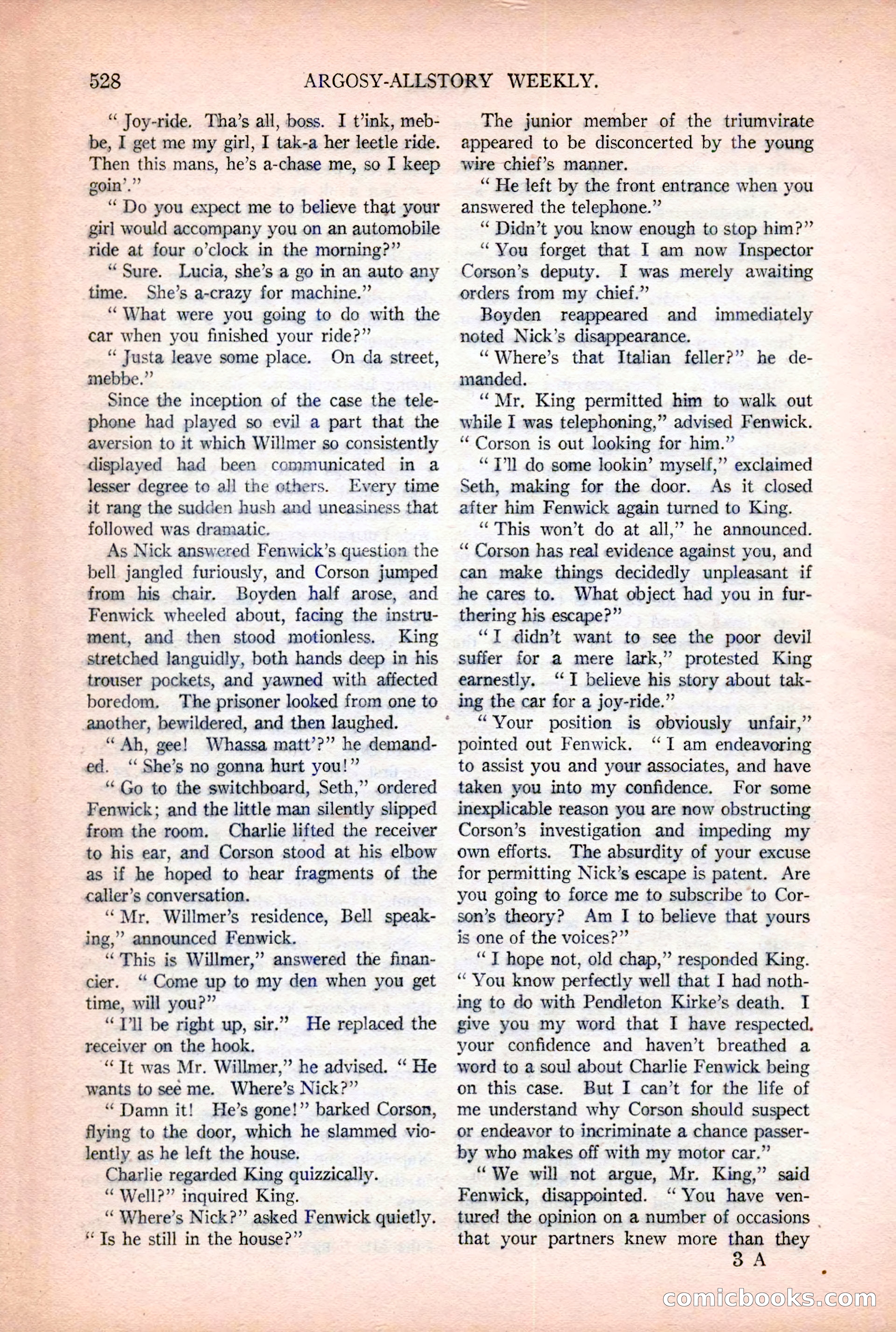Argosy All-Story Weekly, December 2, 1922 — page 58 of 176