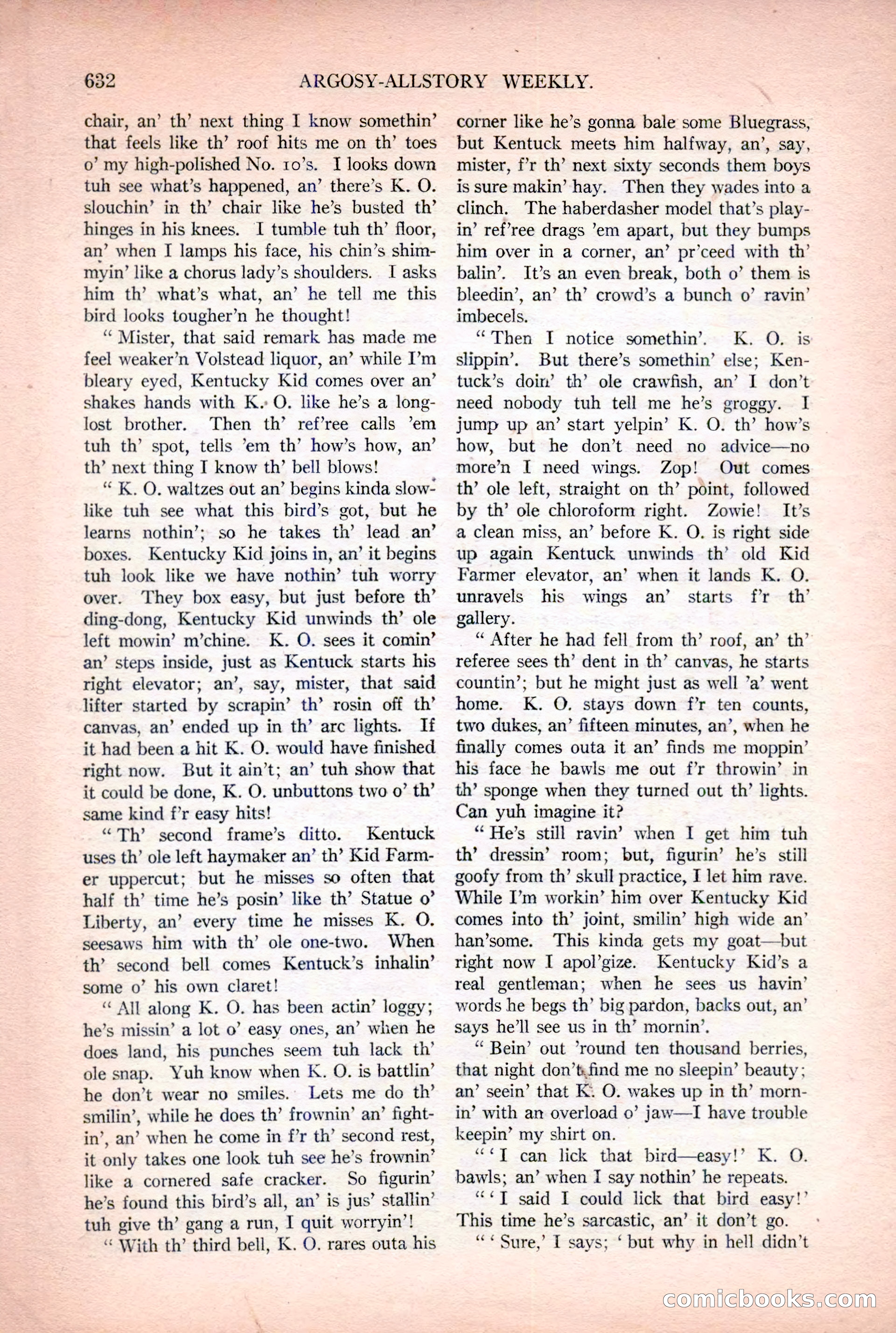 Argosy All-Story Weekly, December 2, 1922 — page 162 of 176