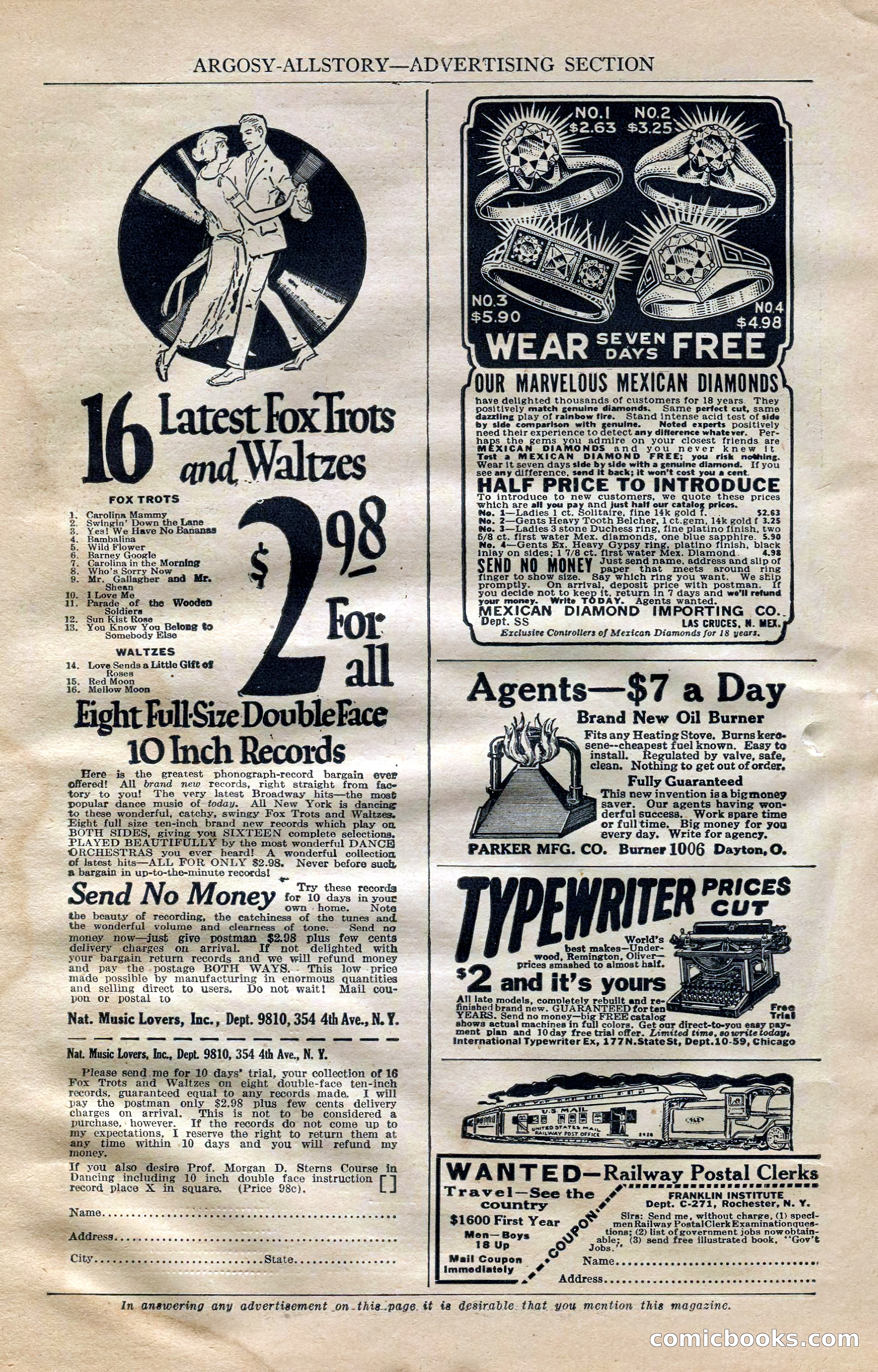 Argosy All-Story Weekly, October 6, 1923 — page 10 of 196