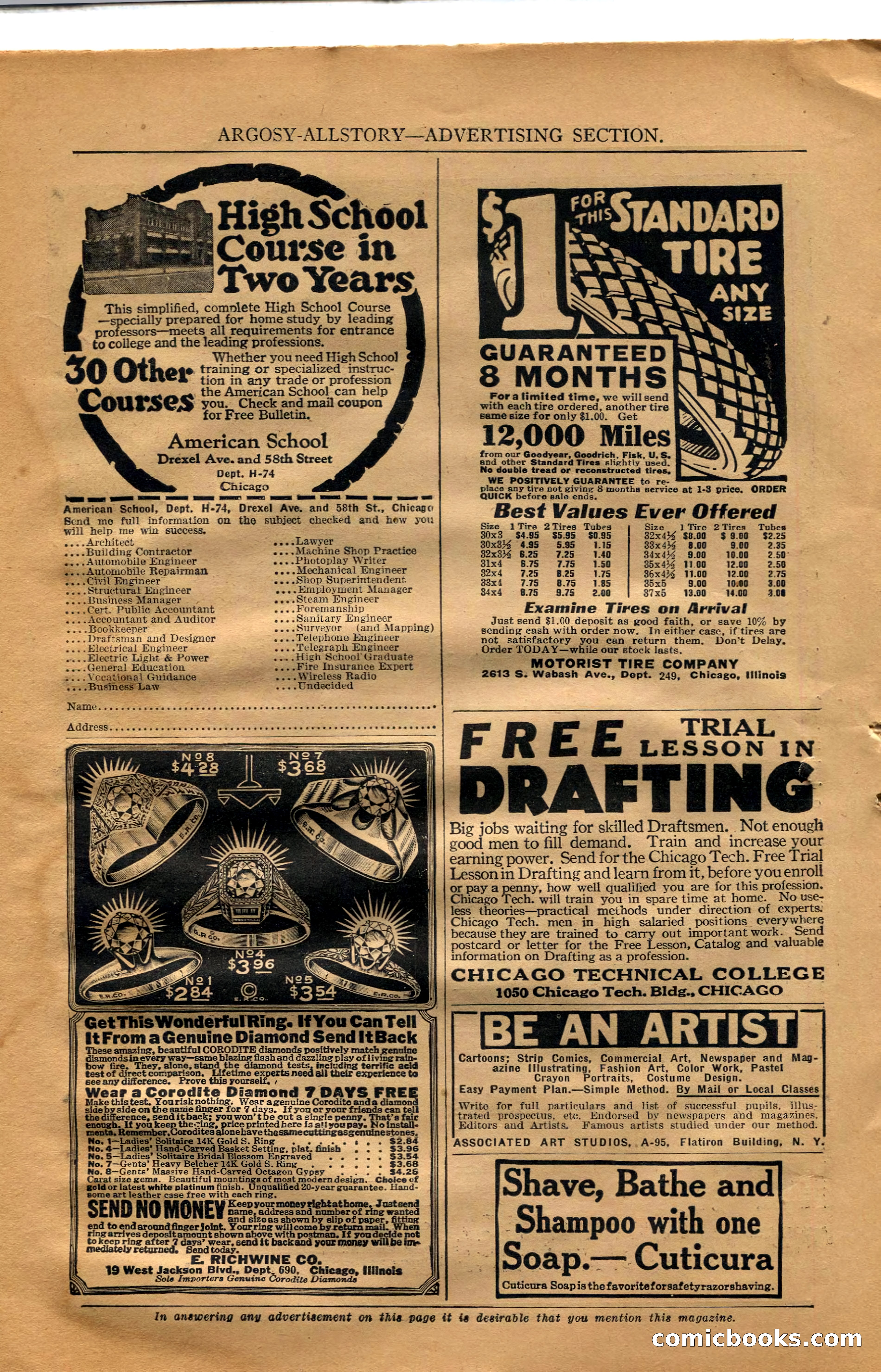Argosy All-Story Weekly, October 6, 1923 — page 12 of 196