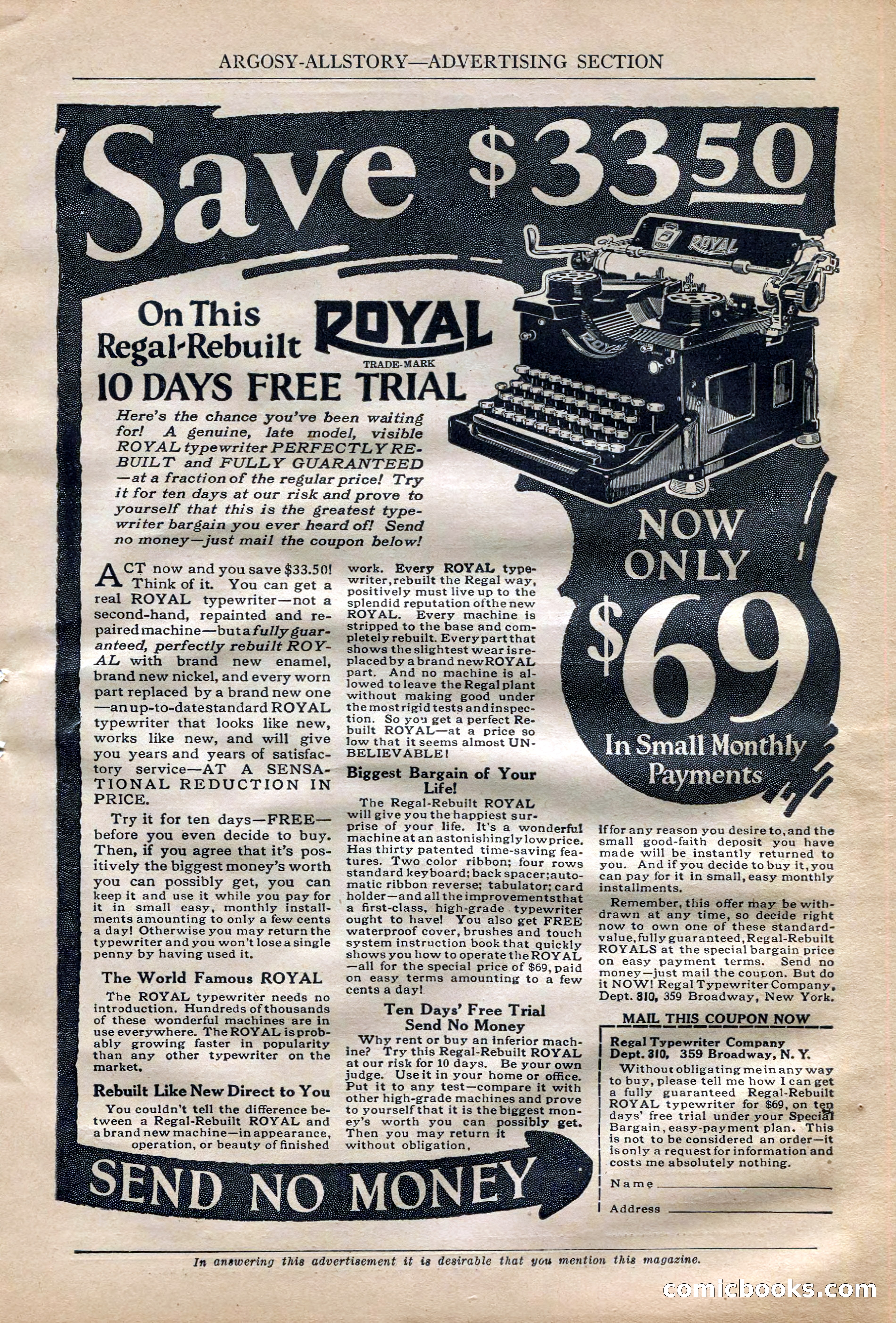 Argosy All-Story Weekly, October 6, 1923 — page 13 of 196