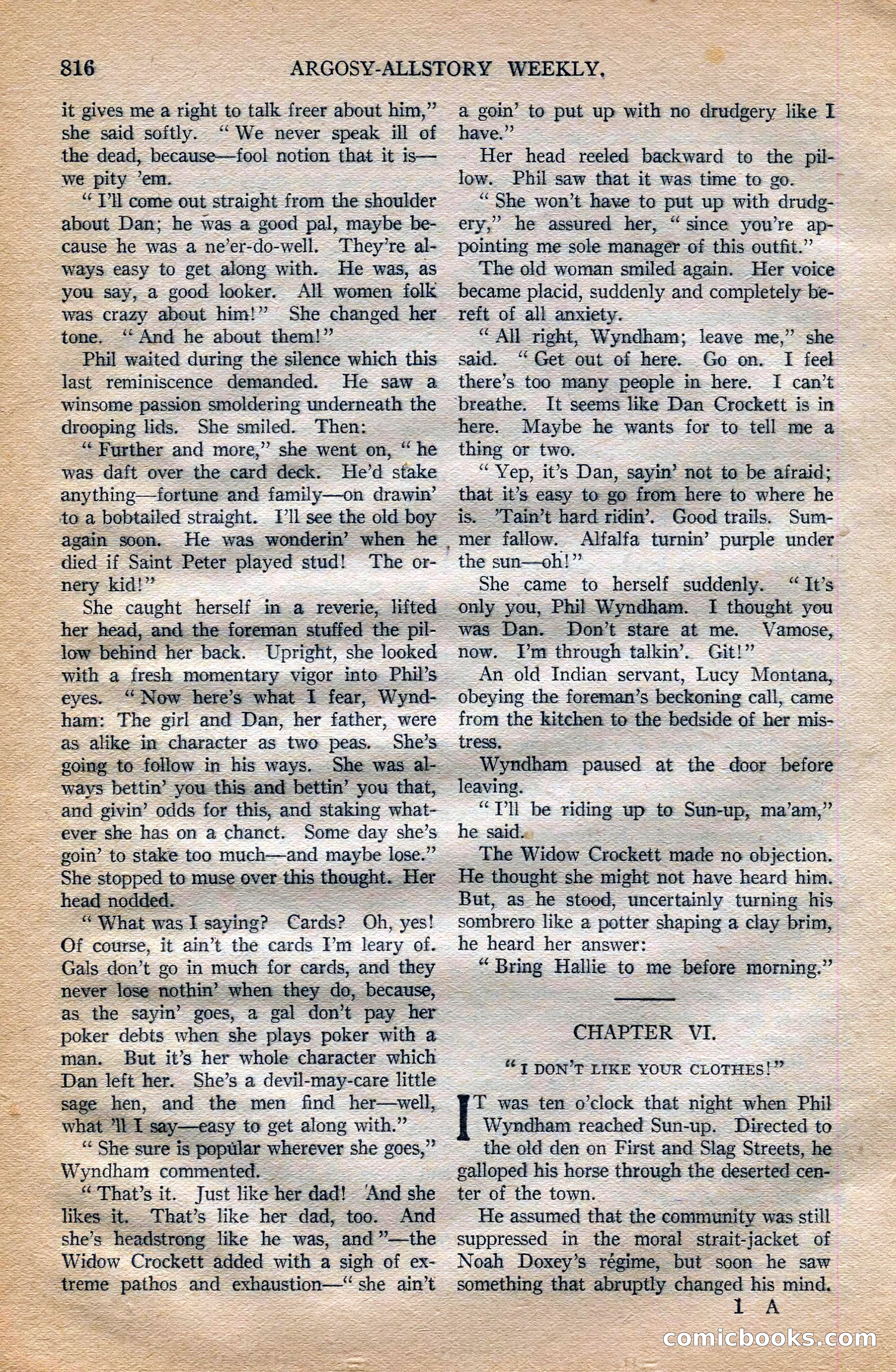 Argosy All-Story Weekly, October 6, 1923 — page 34 of 196