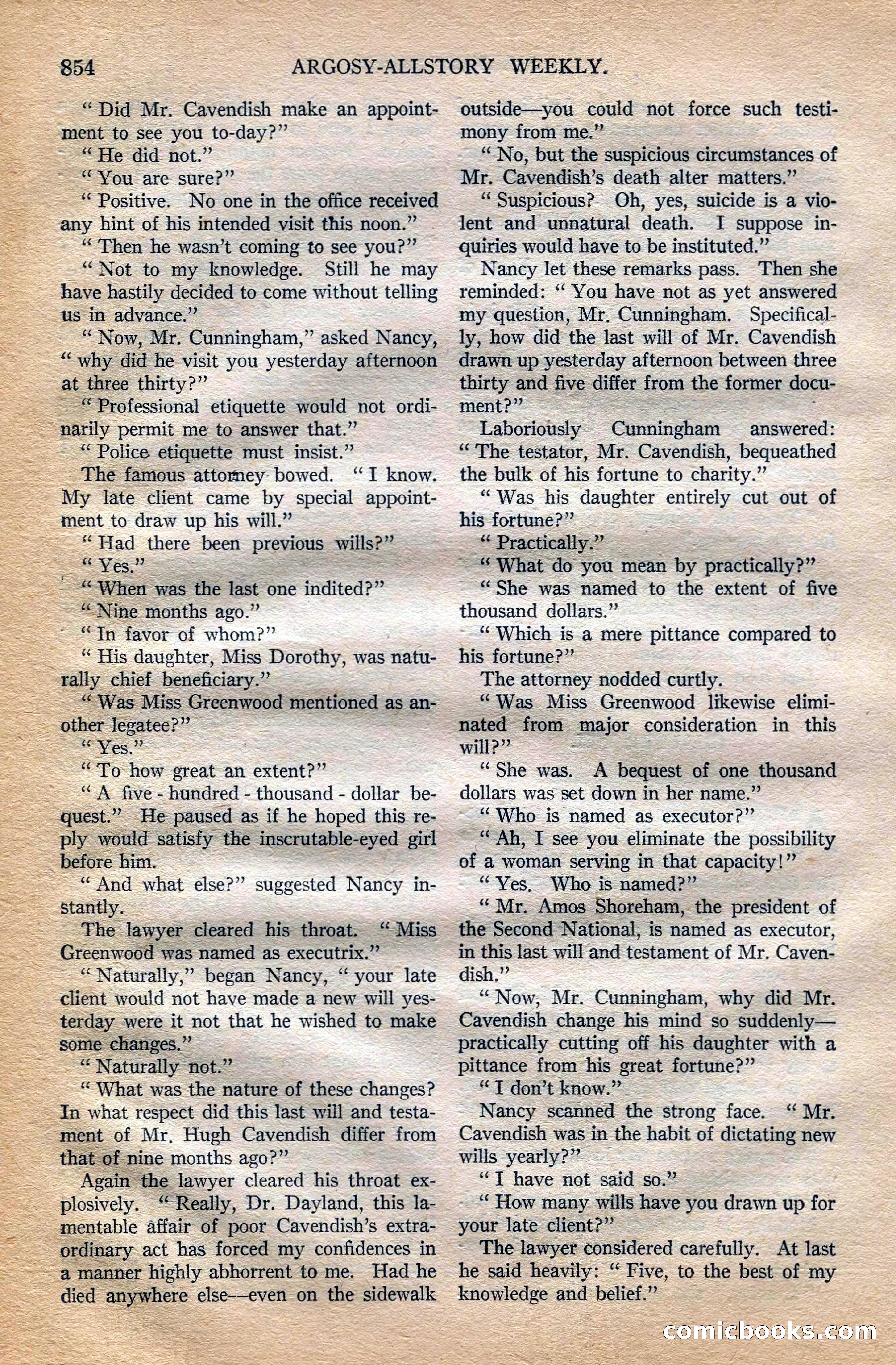 Argosy All-Story Weekly, October 6, 1923 — page 72 of 196