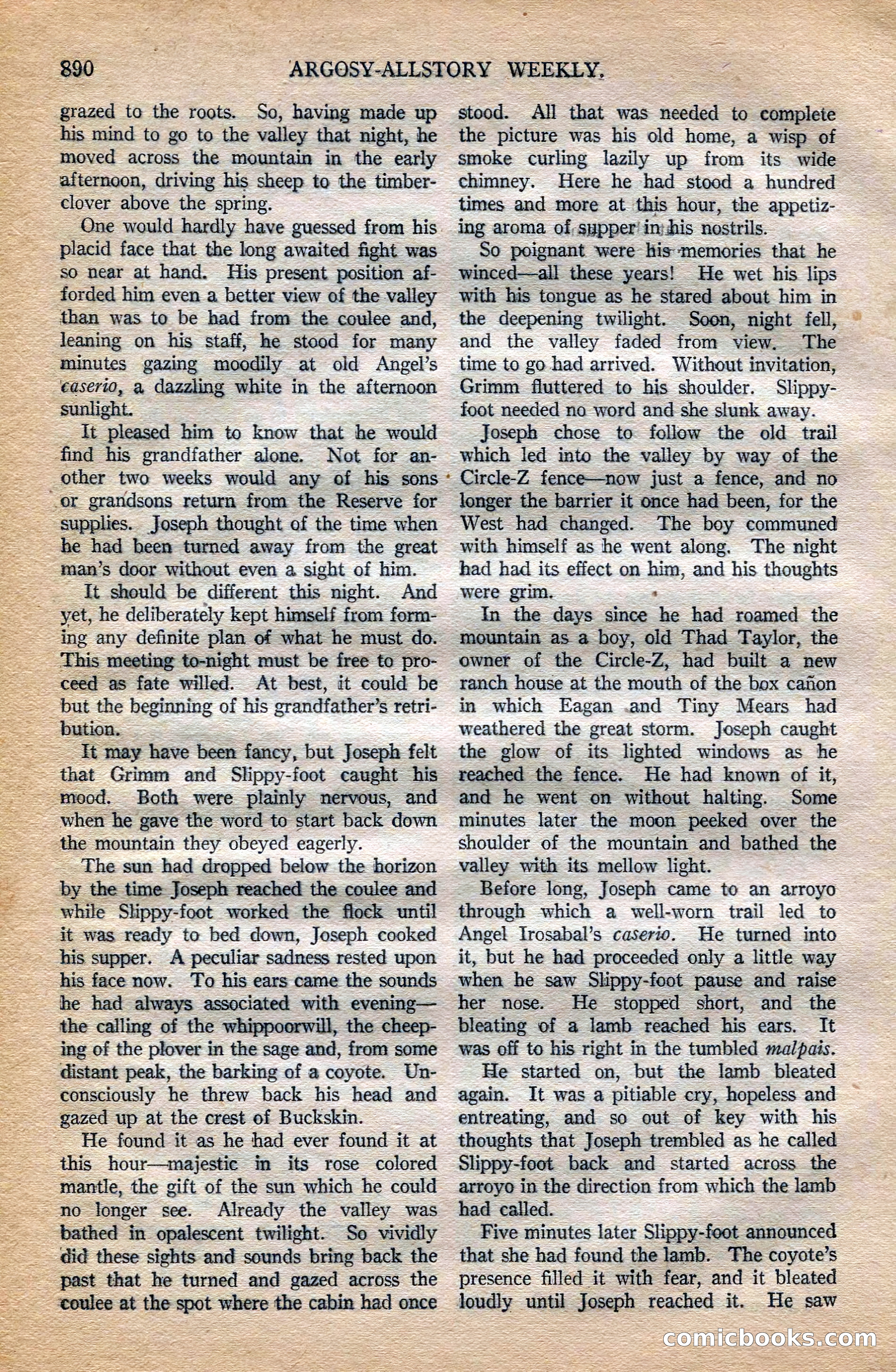 Argosy All-Story Weekly, October 6, 1923 — page 108 of 196