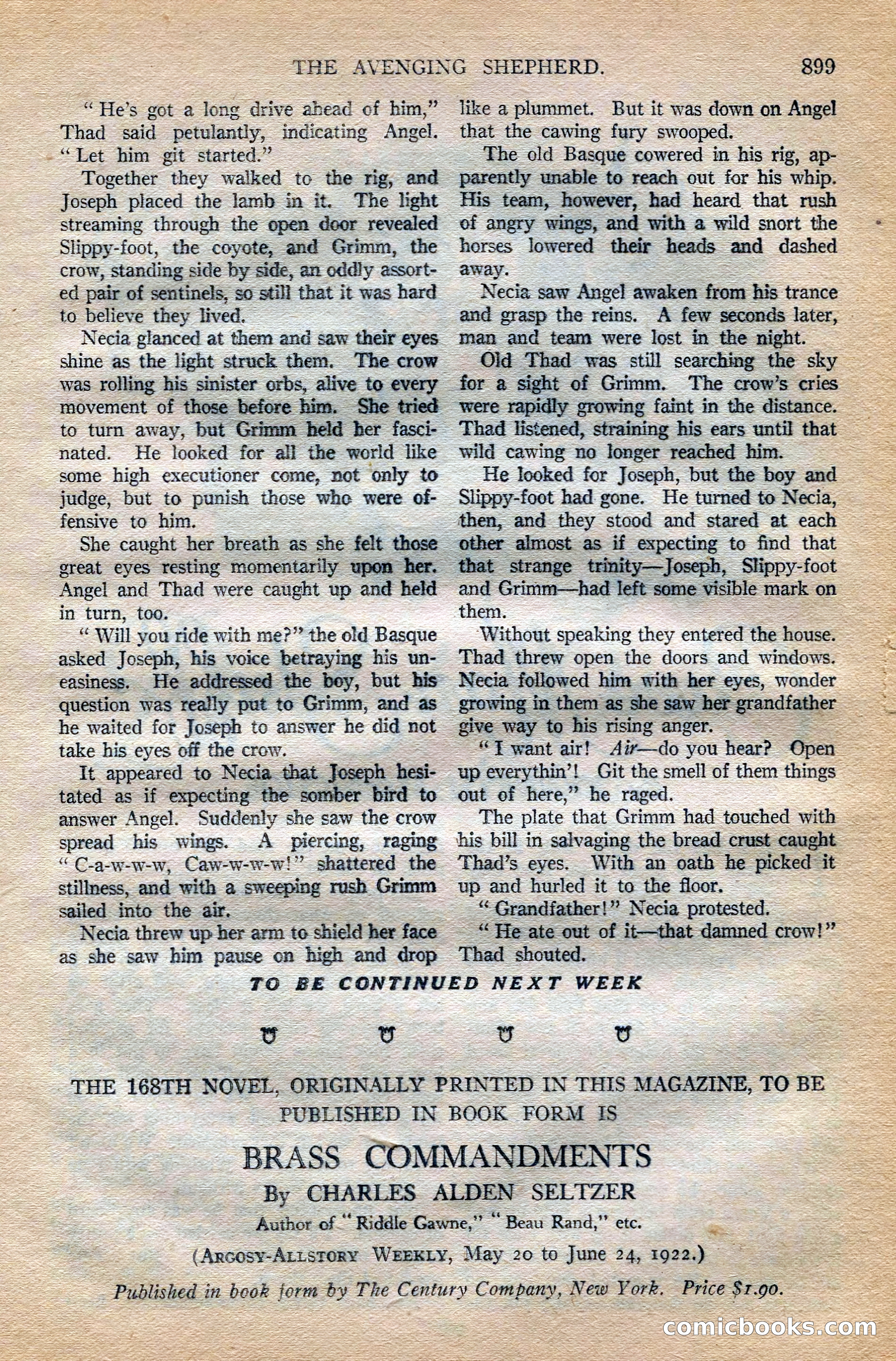 Argosy All-Story Weekly, October 6, 1923 — page 117 of 196