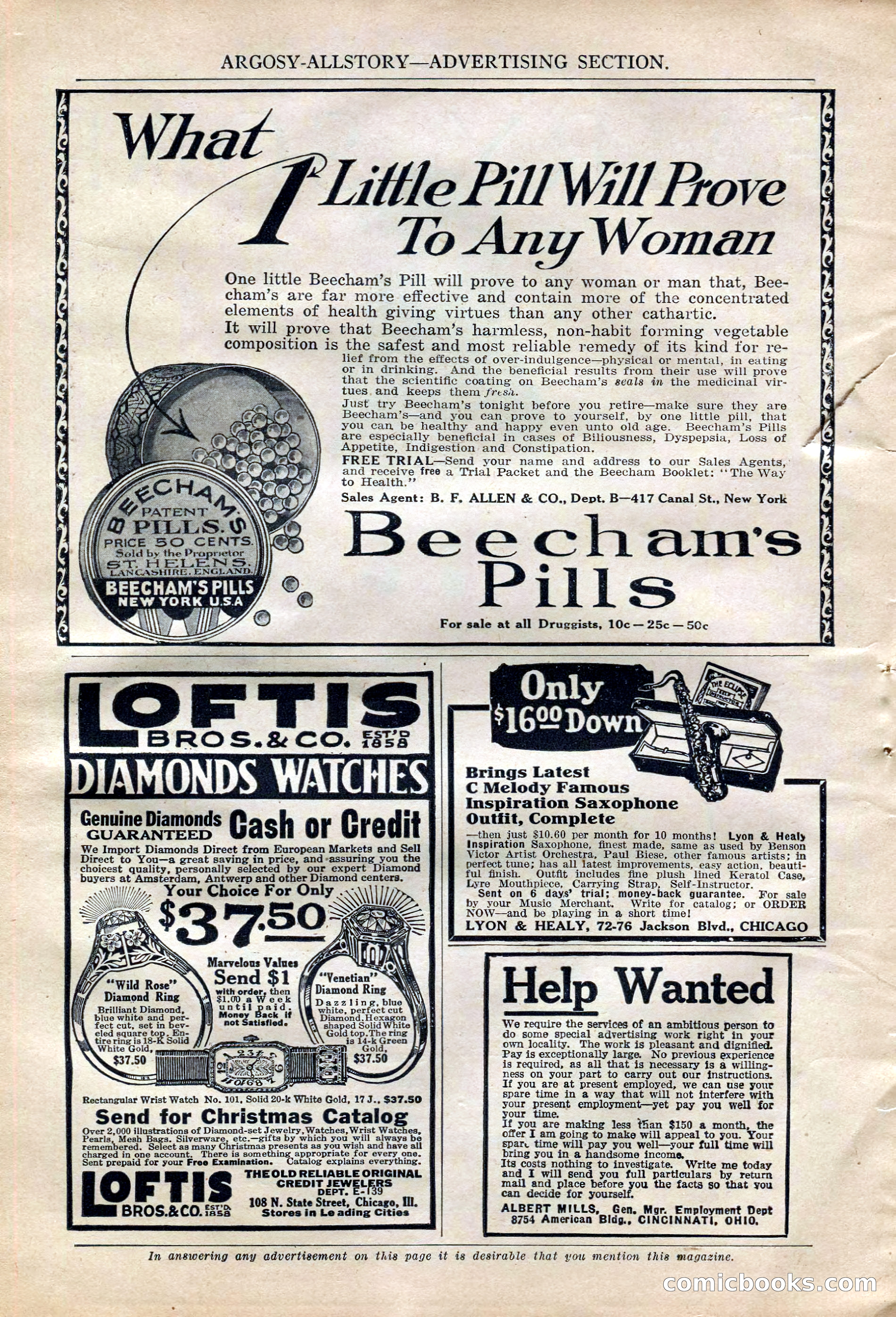 Argosy All-Story Weekly, October 6, 1923 — page 180 of 196