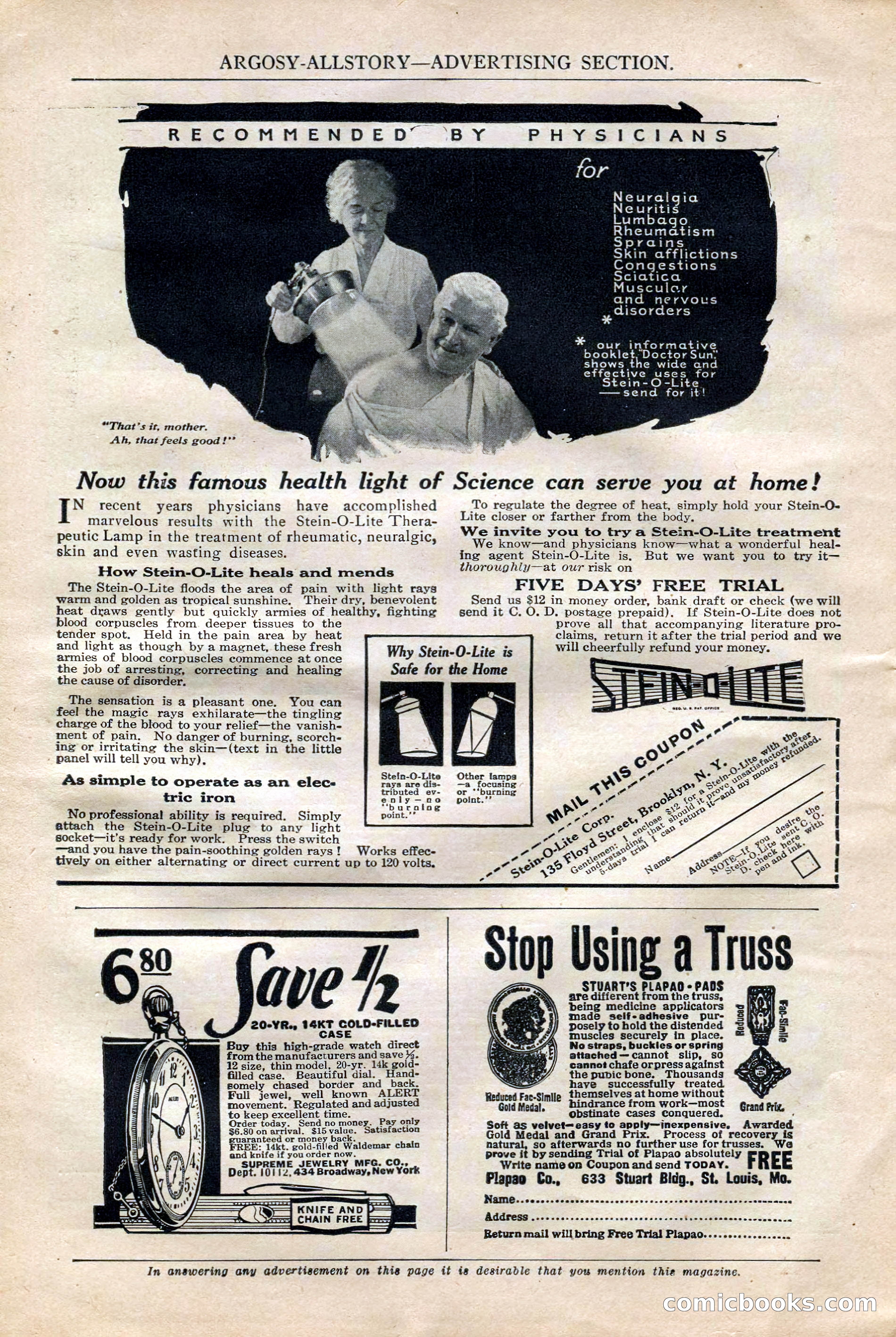 Argosy All-Story Weekly, October 6, 1923 — page 184 of 196
