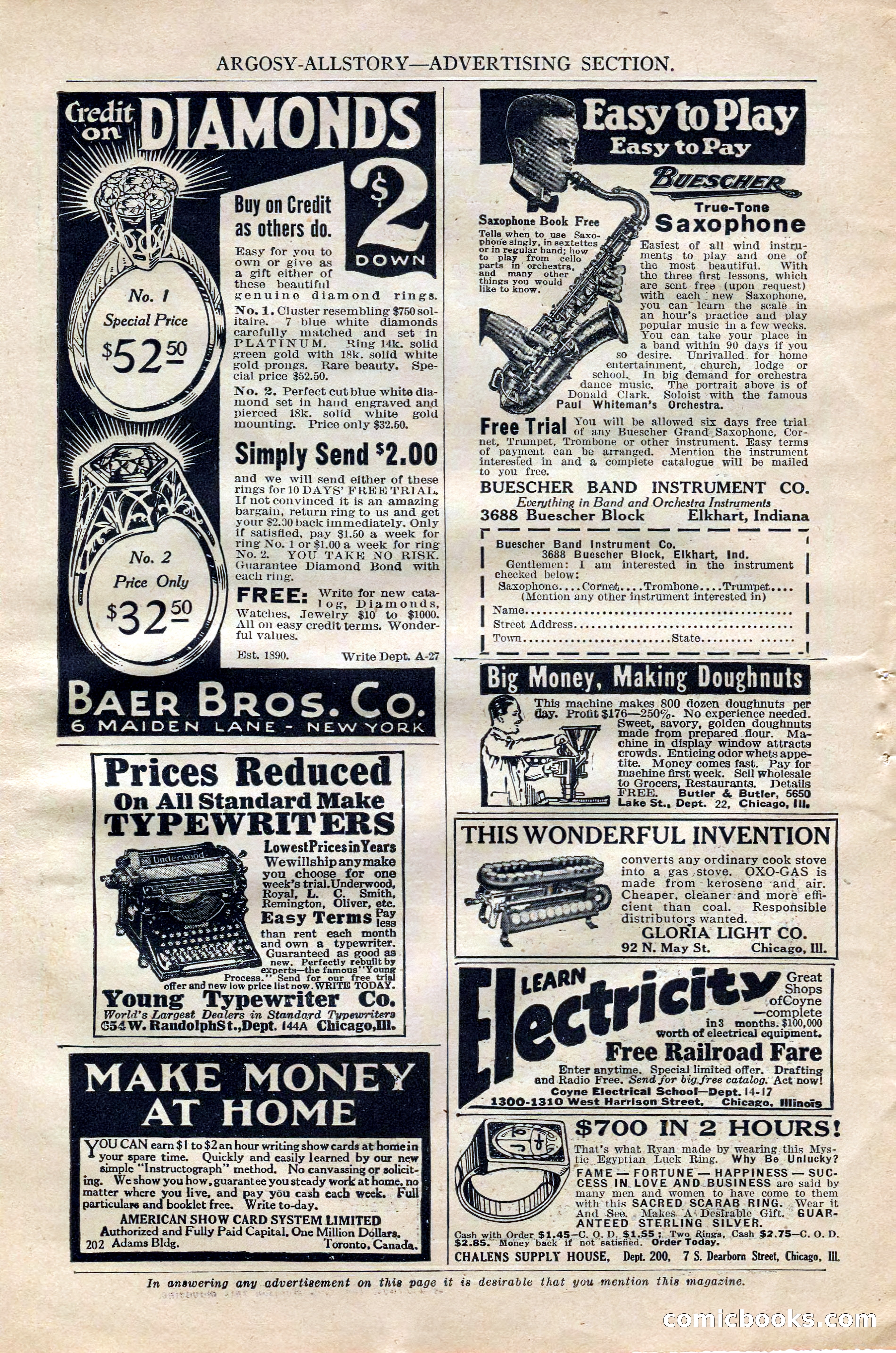 Argosy All-Story Weekly, October 6, 1923 — page 186 of 196