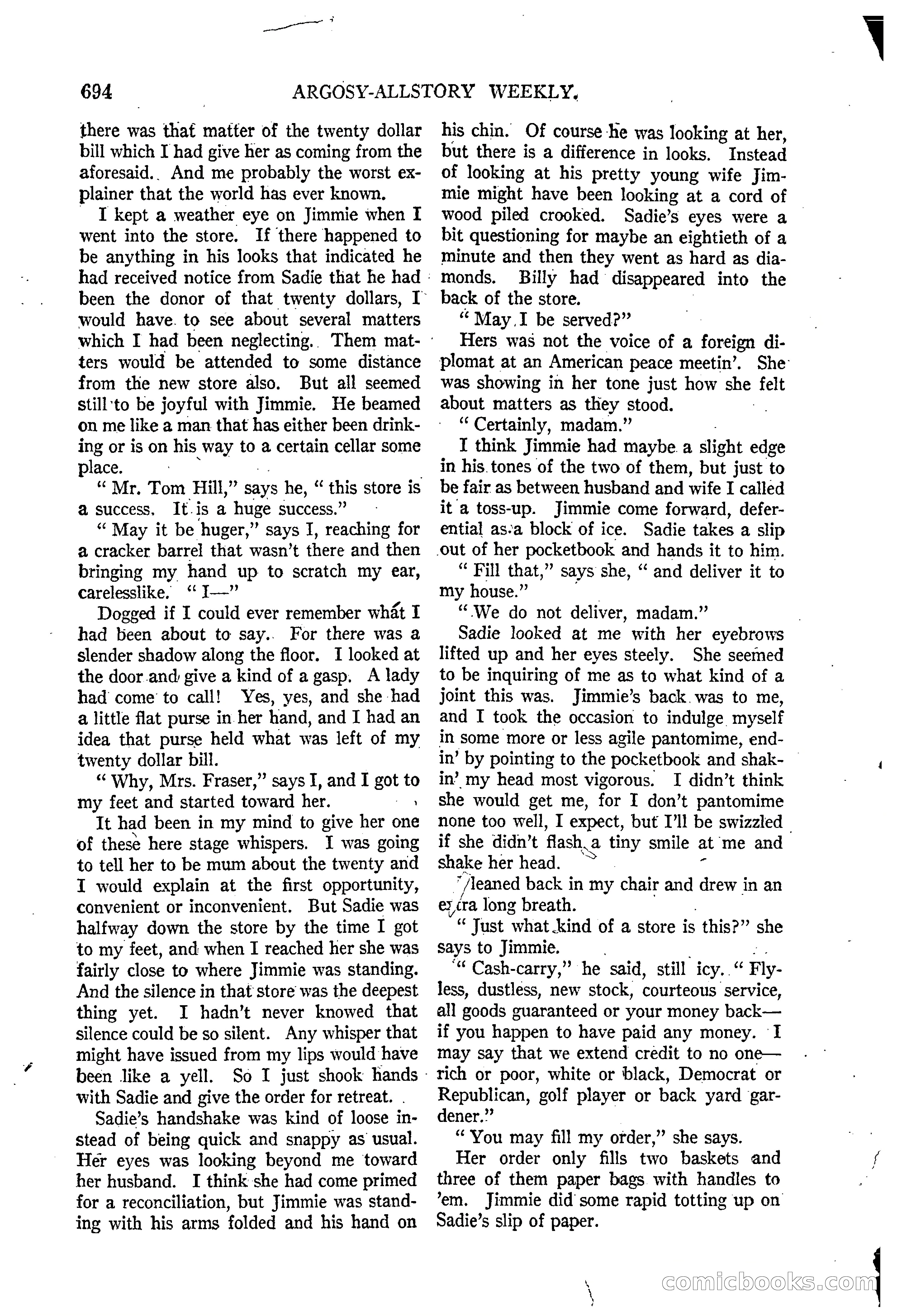 Argosy All-Story Weekly, March 15, 1924 — page 62 of 177