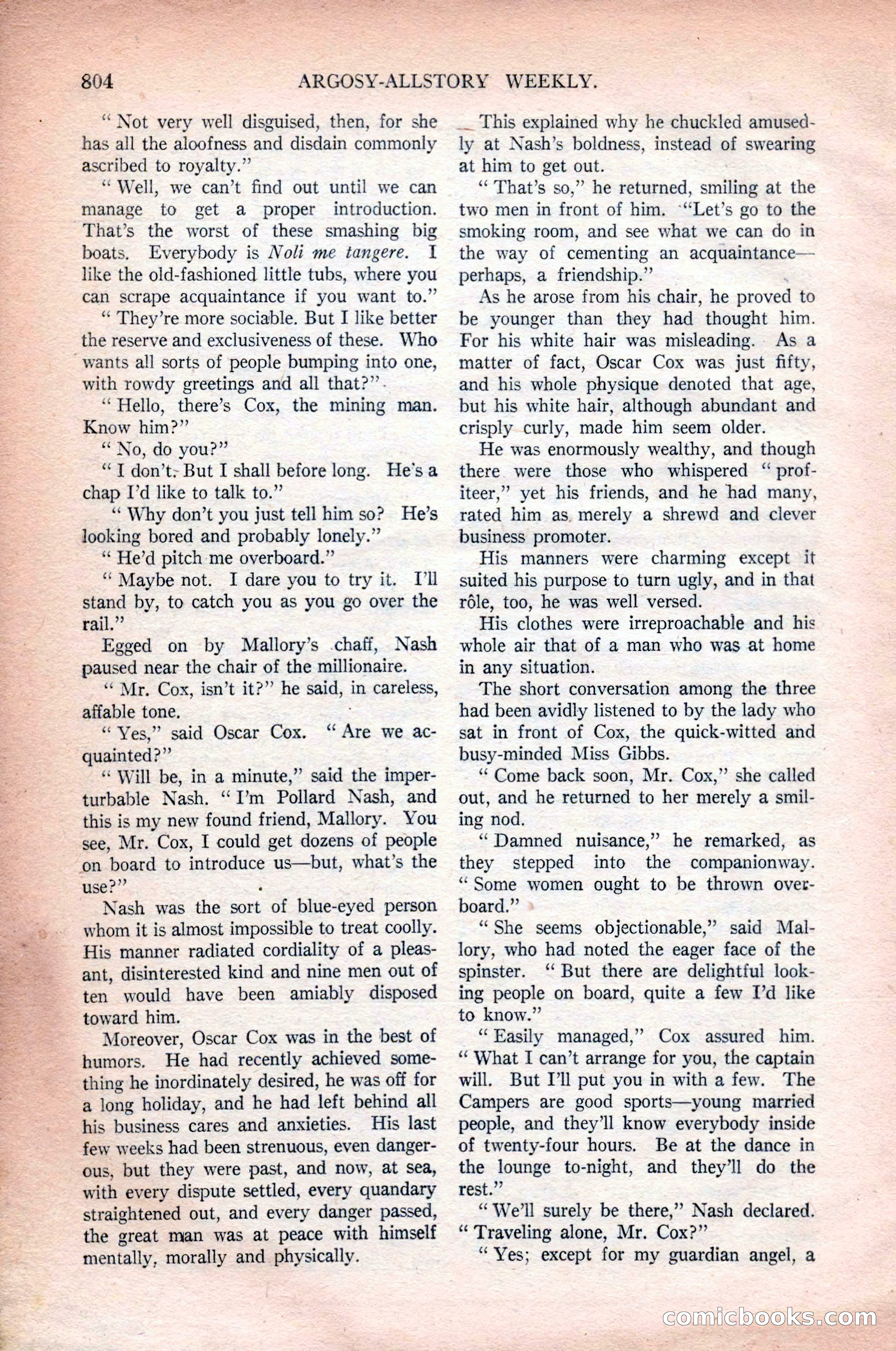 Argosy All-Story Weekly, October 31, 1925 — page 8 of 166