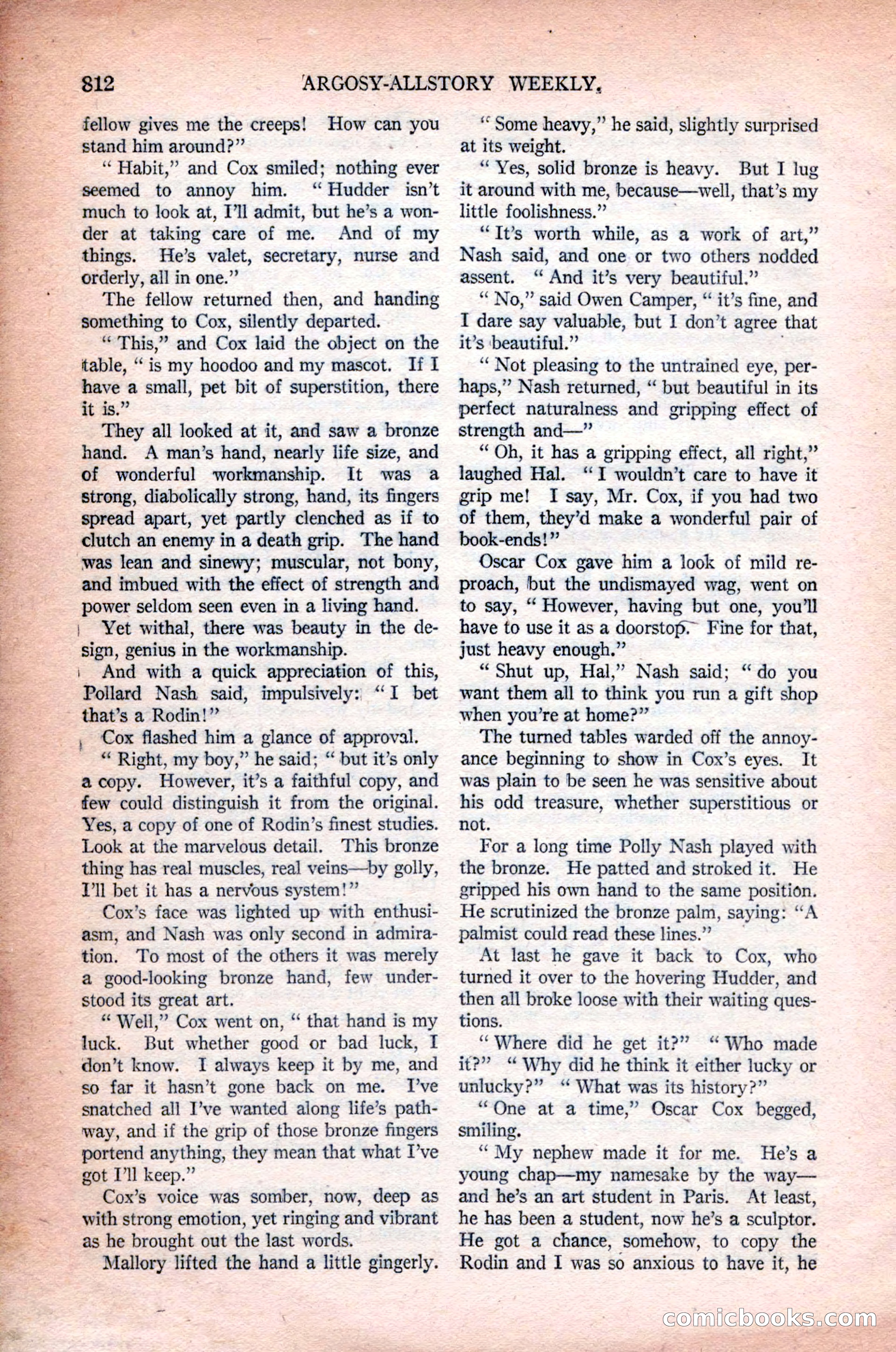 Argosy All-Story Weekly, October 31, 1925 — page 16 of 166
