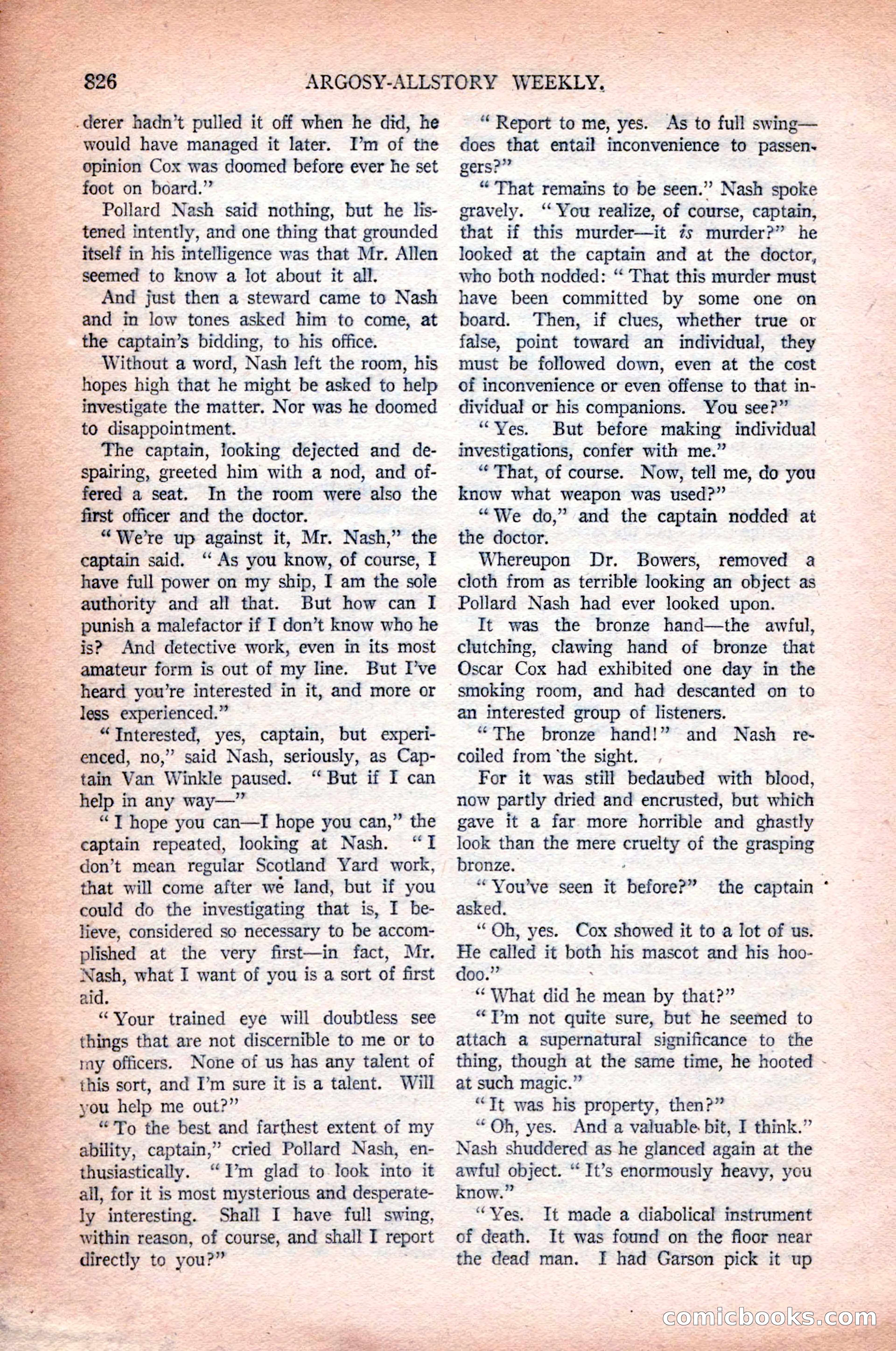 Argosy All-Story Weekly, October 31, 1925 — page 30 of 166