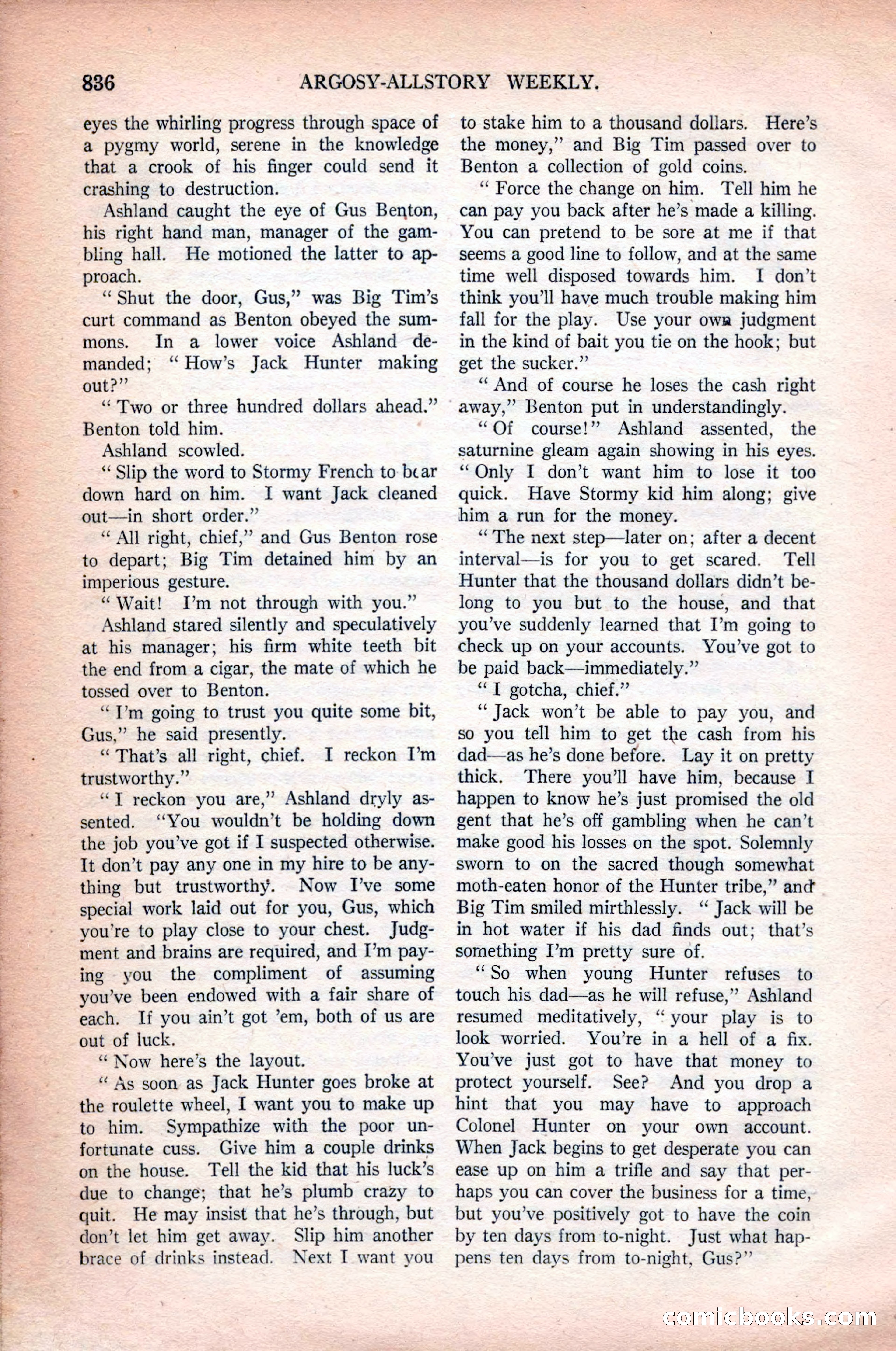 Argosy All-Story Weekly, October 31, 1925 — page 40 of 166