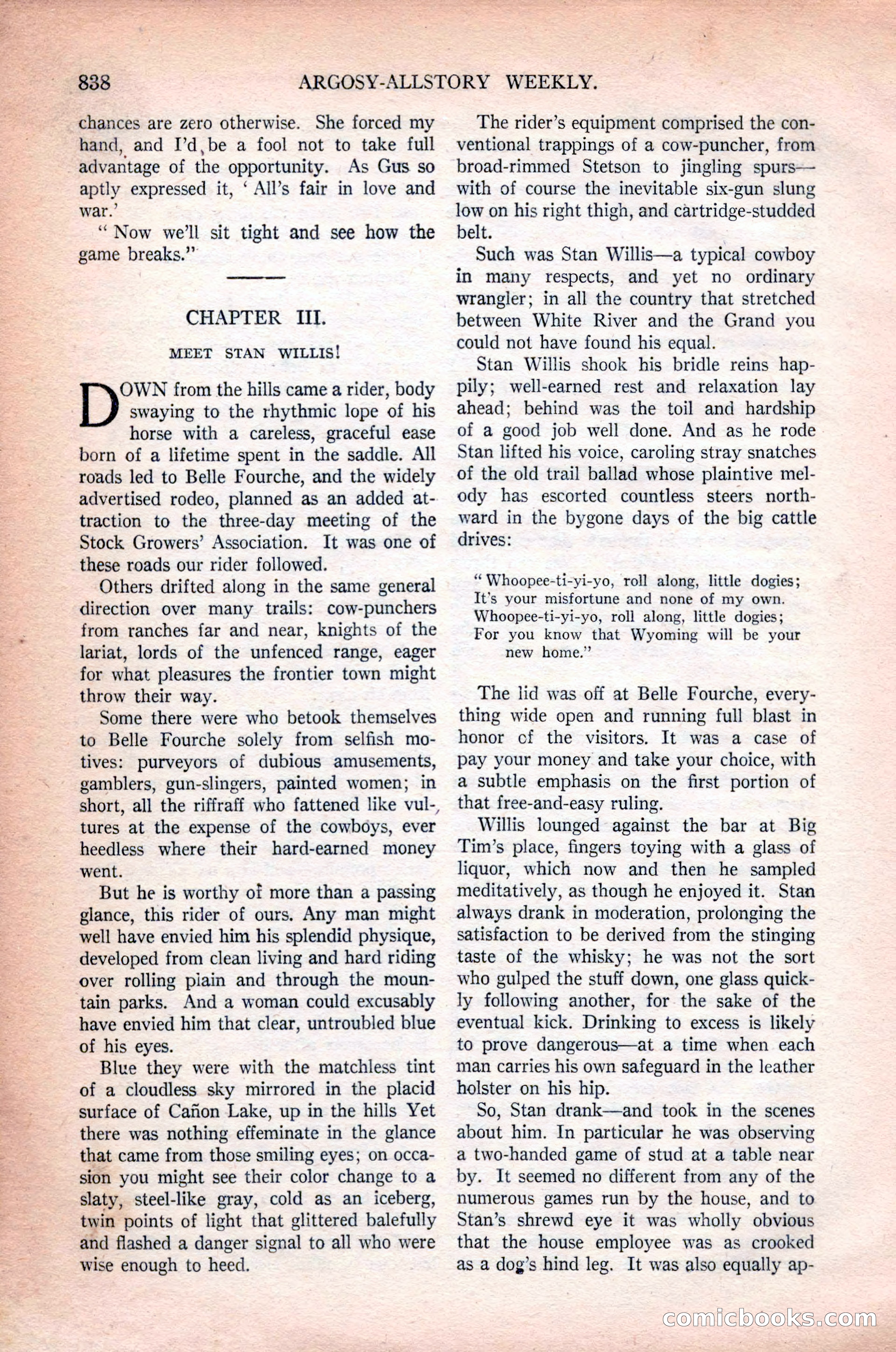 Argosy All-Story Weekly, October 31, 1925 — page 42 of 166