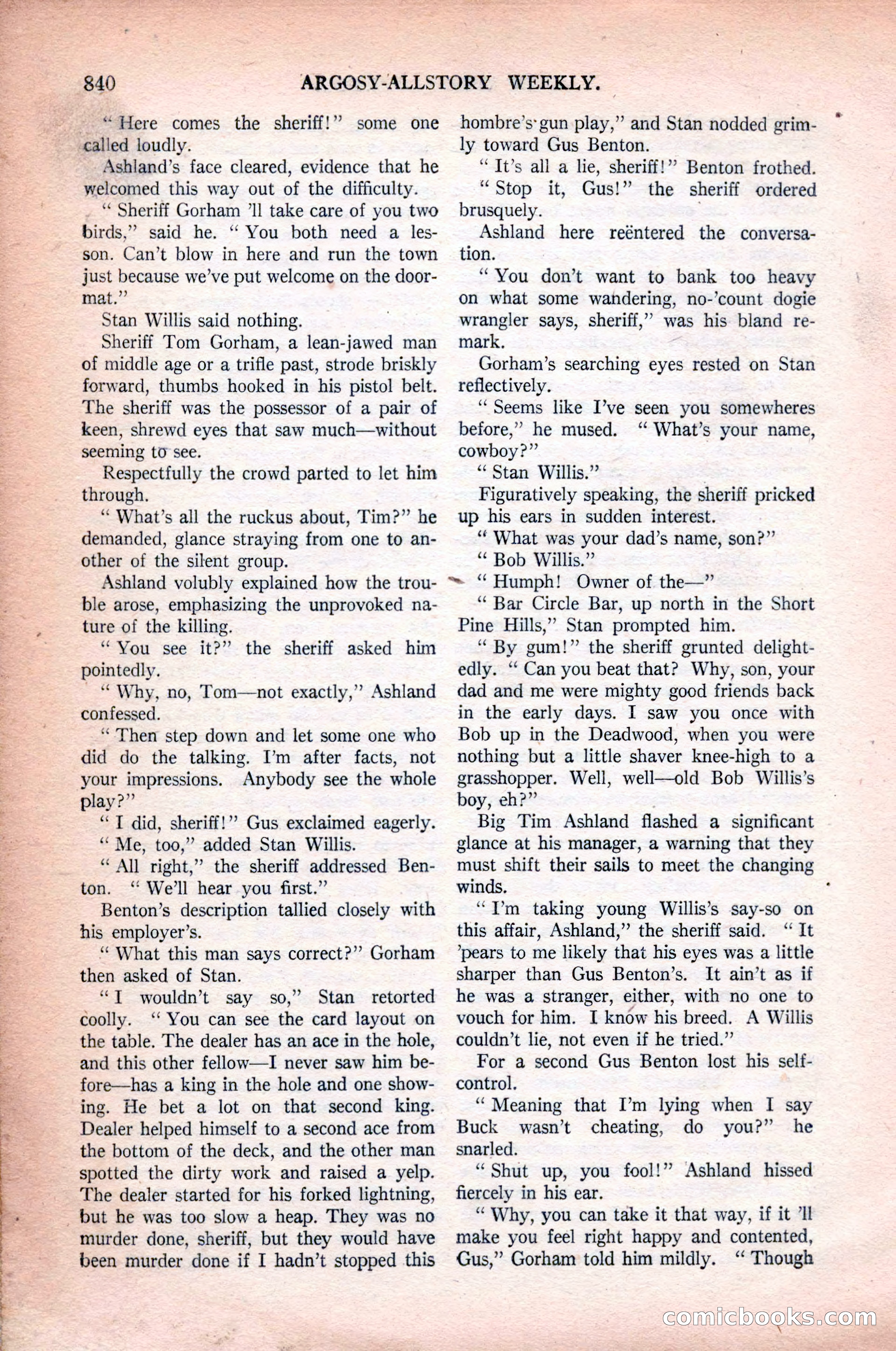 Argosy All-Story Weekly, October 31, 1925 — page 44 of 166