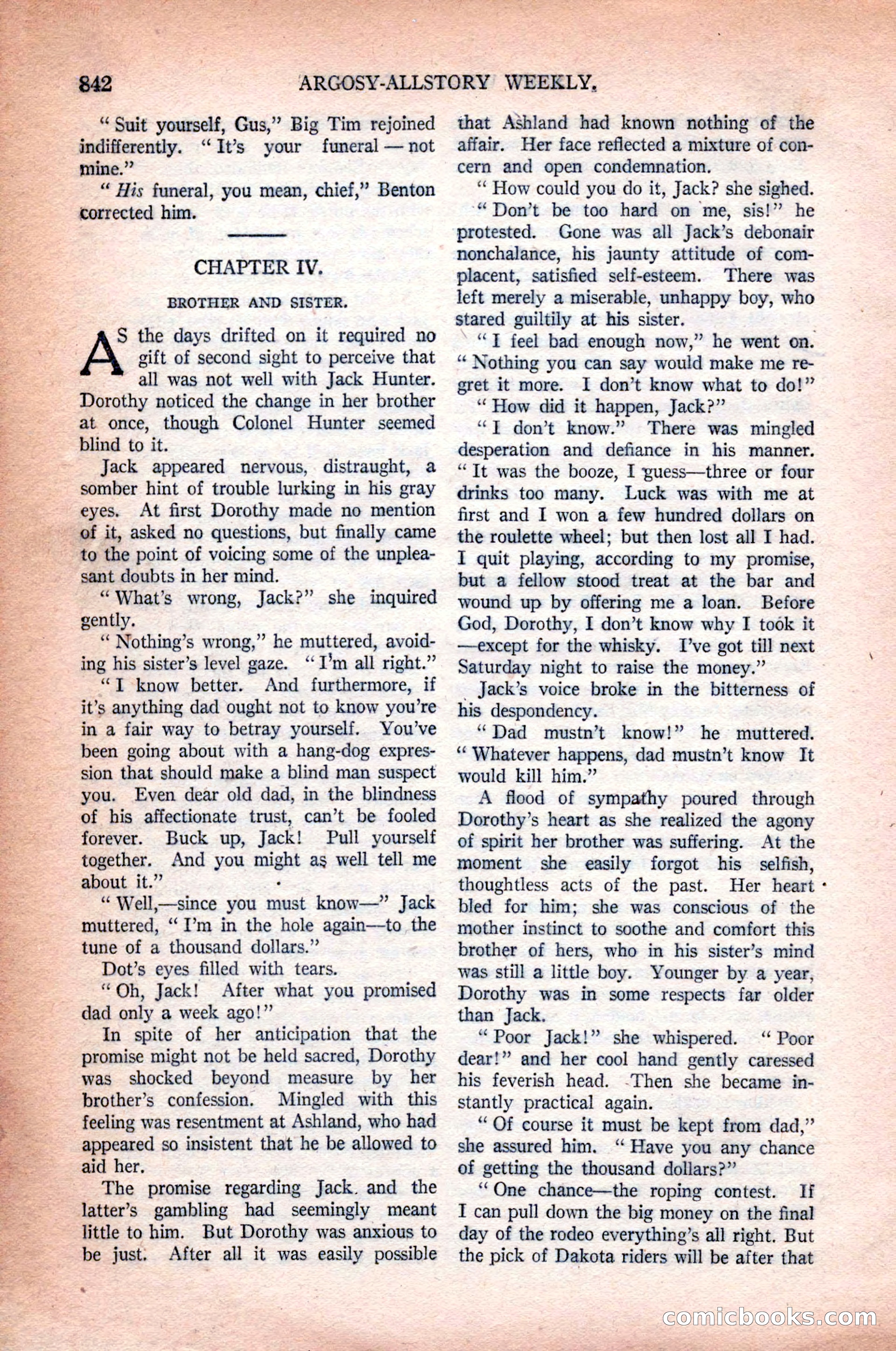 Argosy All-Story Weekly, October 31, 1925 — page 46 of 166