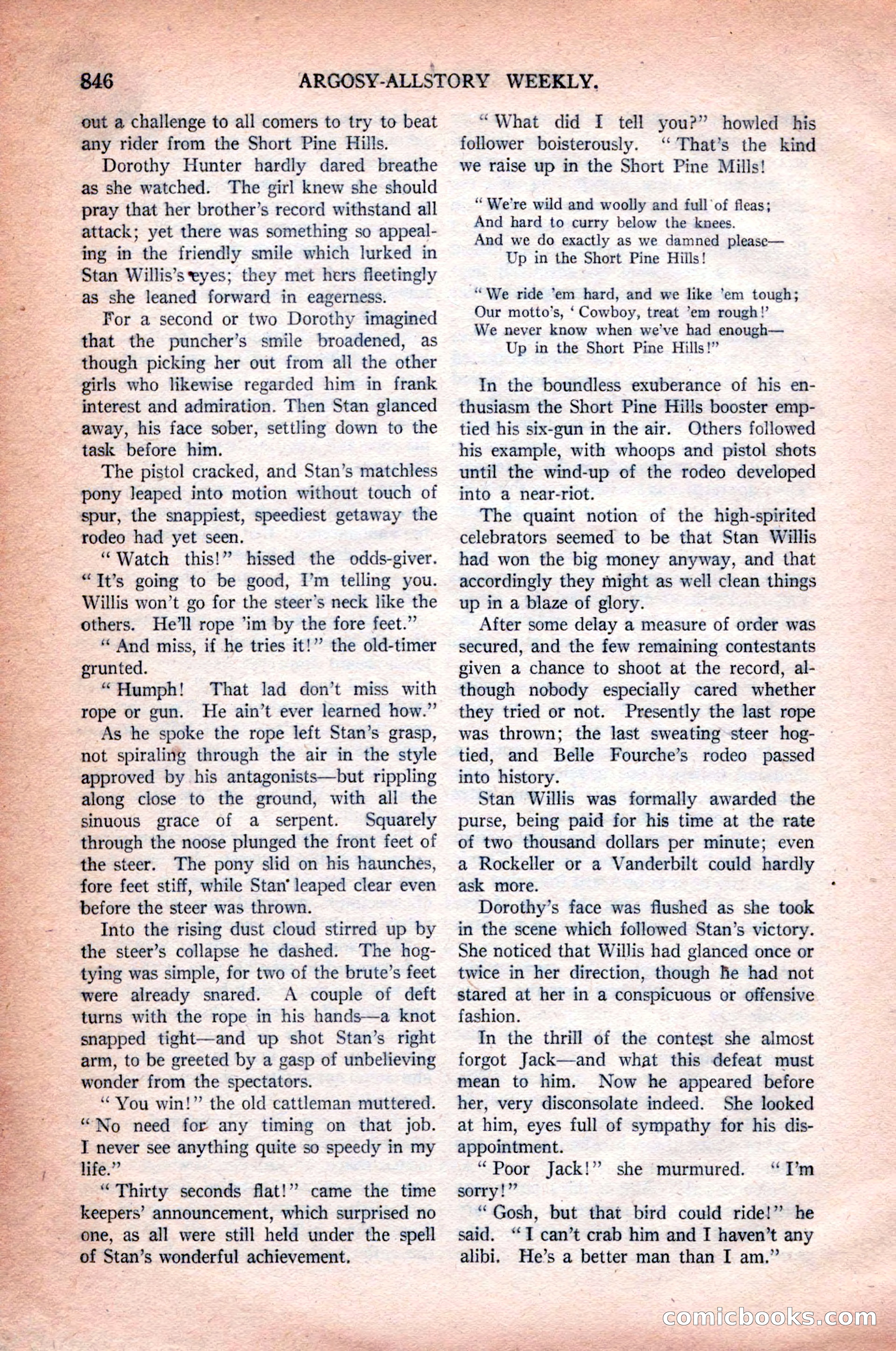 Argosy All-Story Weekly, October 31, 1925 — page 50 of 166