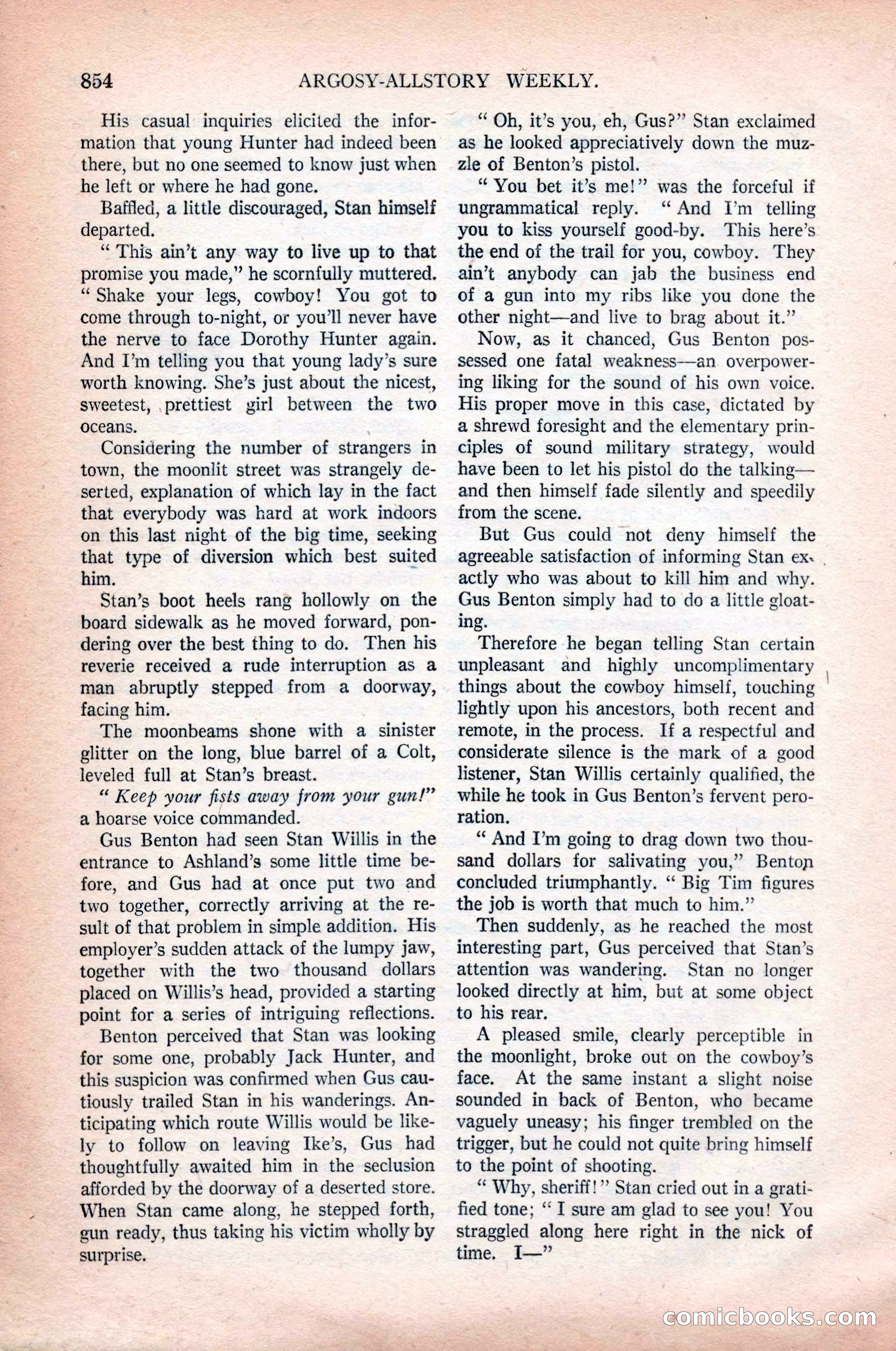 Argosy All-Story Weekly, October 31, 1925 — page 58 of 166