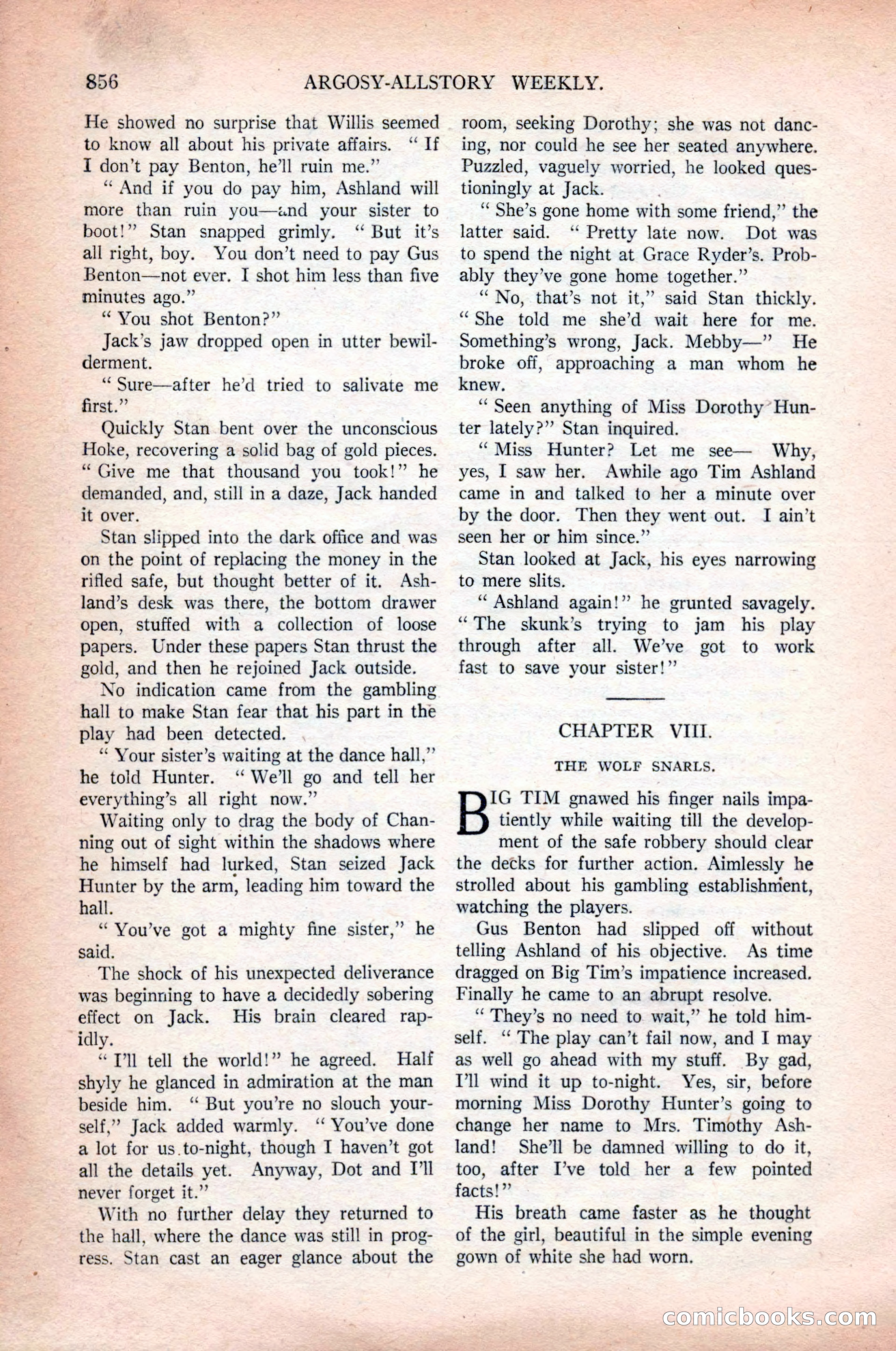 Argosy All-Story Weekly, October 31, 1925 — page 60 of 166