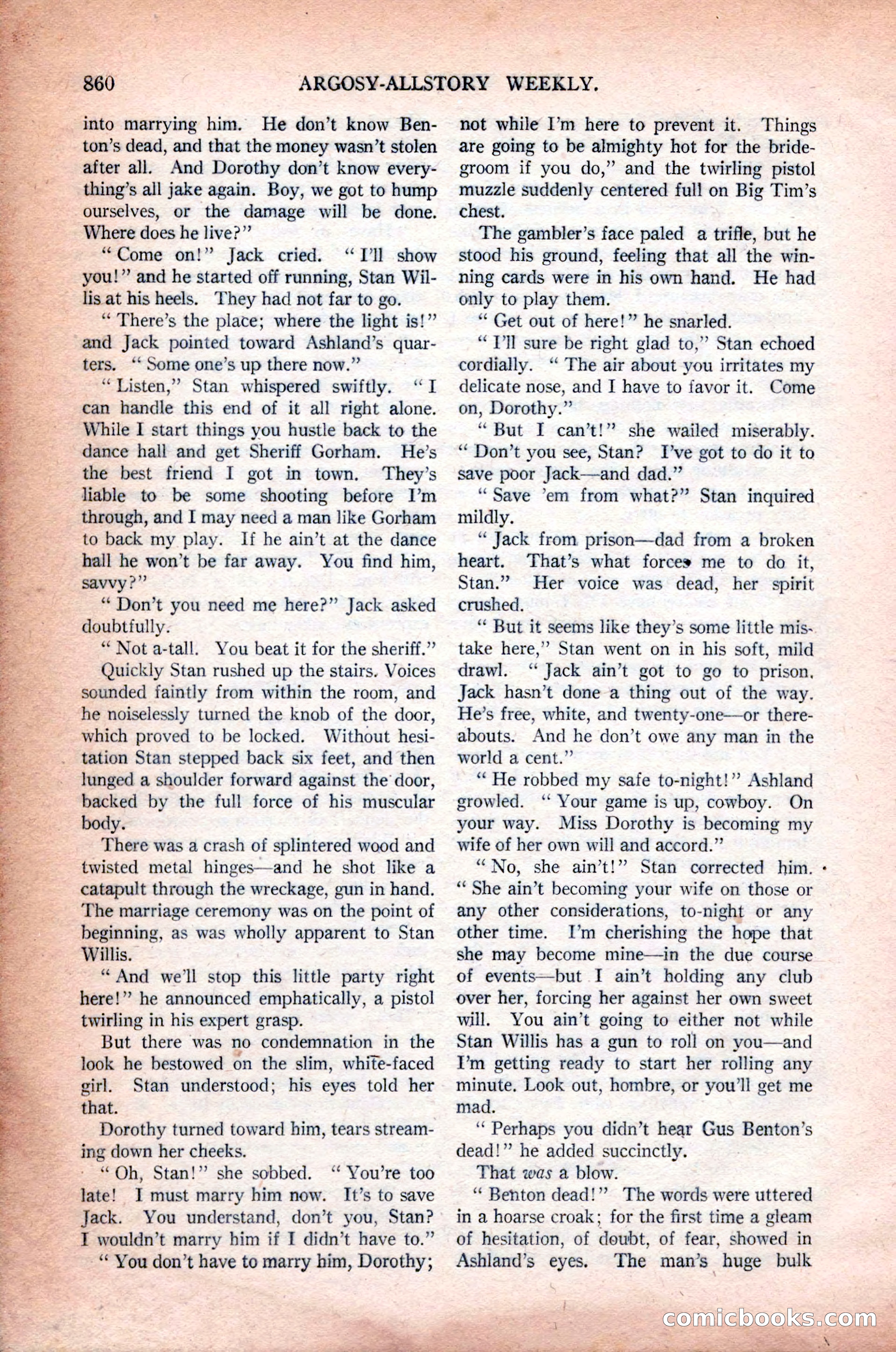 Argosy All-Story Weekly, October 31, 1925 — page 64 of 166